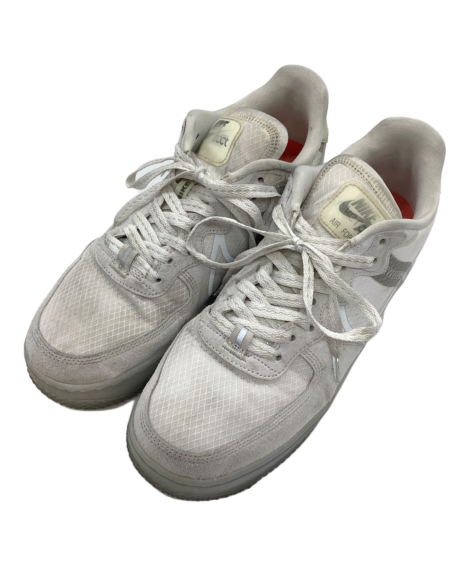 中古・古着通販】NIKE (ナイキ) AIR FORCE 1 REACT QS ホワイト×グレー 