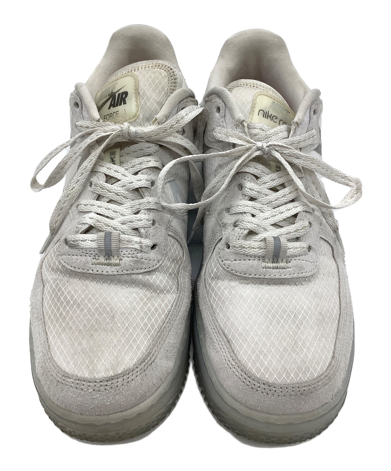 中古・古着通販】NIKE (ナイキ) AIR FORCE 1 REACT QS ホワイト×グレー 