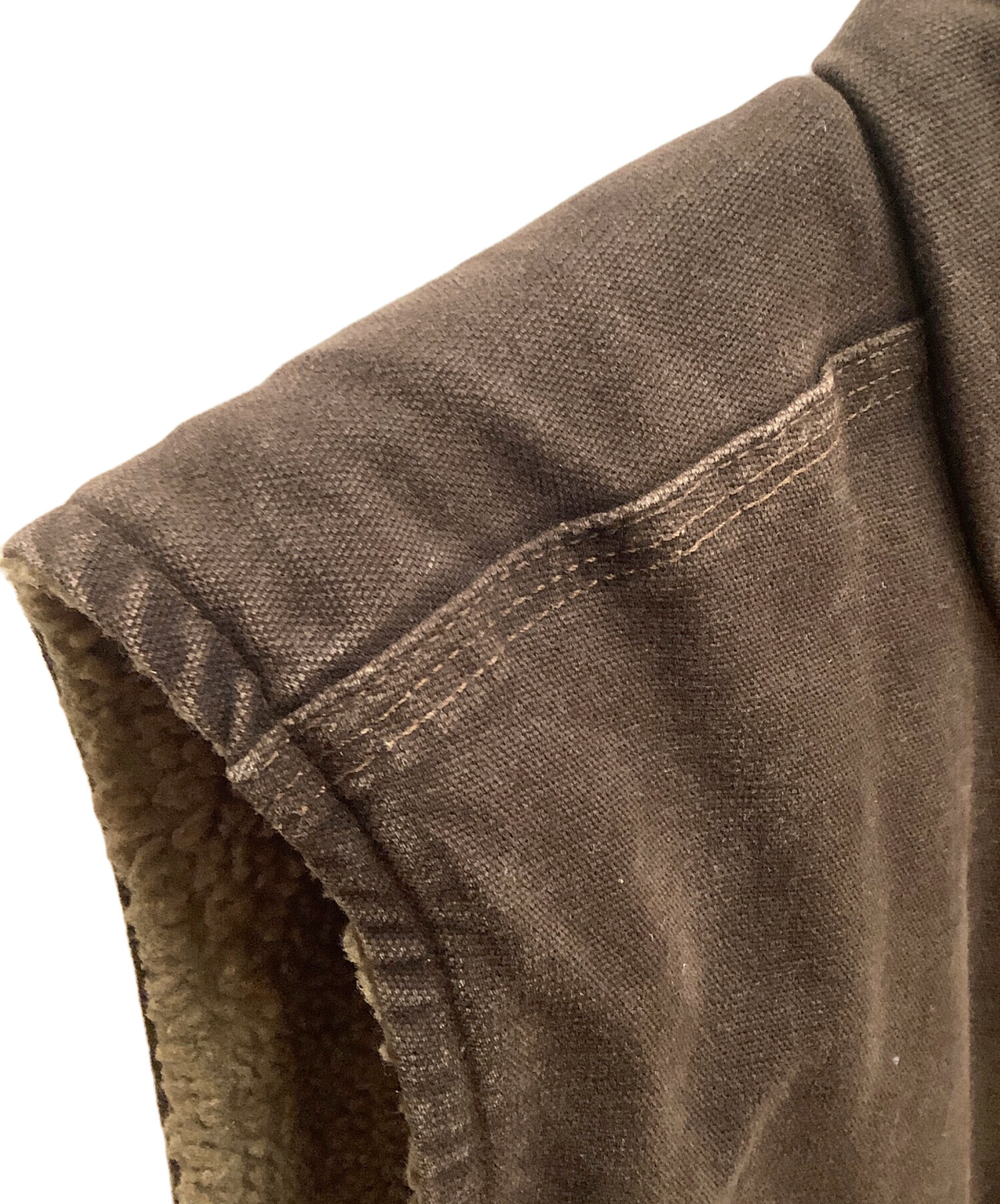 中古・古着通販】CarHartt (カーハート) ボアダックベスト ブラウン