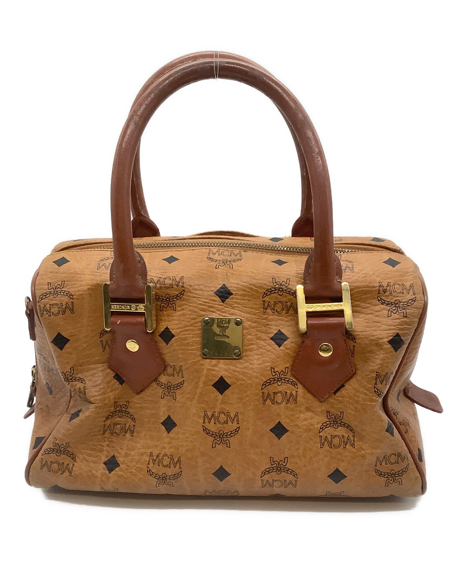 中古・古着通販】MCM (エムシーエム) ハンドバッグ ブラウン｜ブランド 