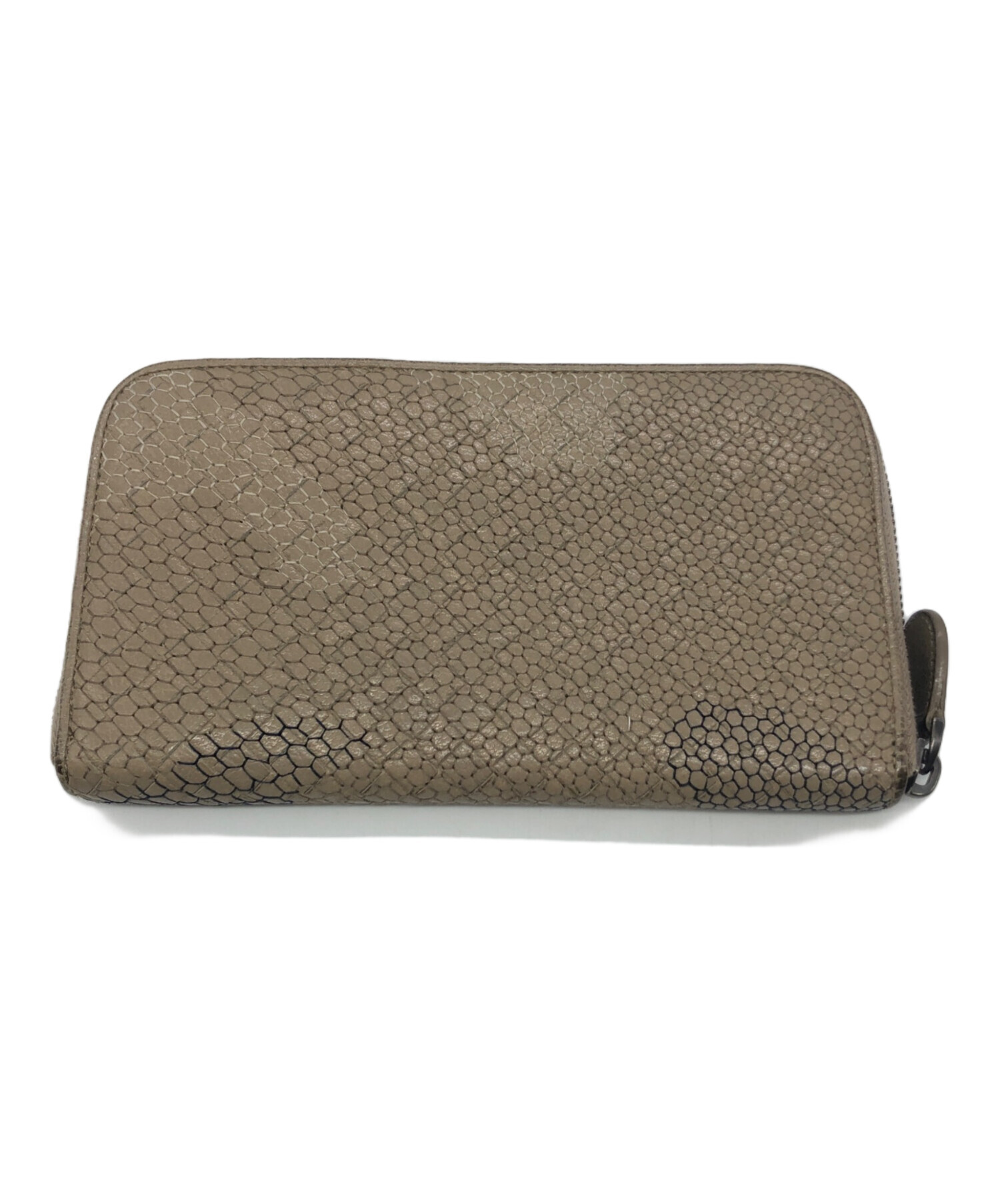 中古・古着通販】BOTTEGA VENETA (ボッテガベネタ) 長財布 ベージュ 