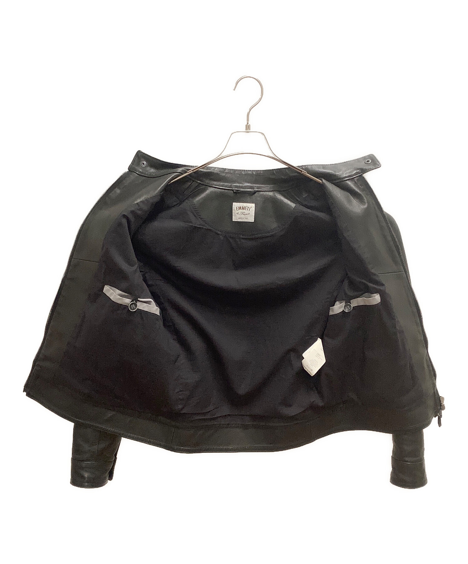 中古・古着通販】EMMETI (エンメティ) レザーシングルライダース