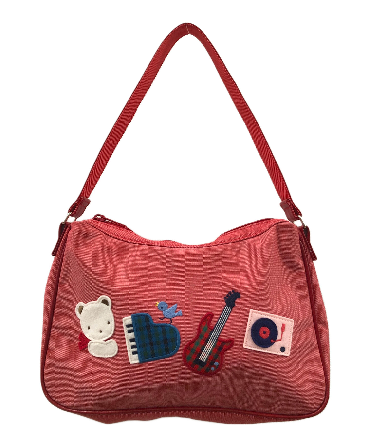 中古・古着通販】familiar (ファミリア) ショルダーバッグ ピンク