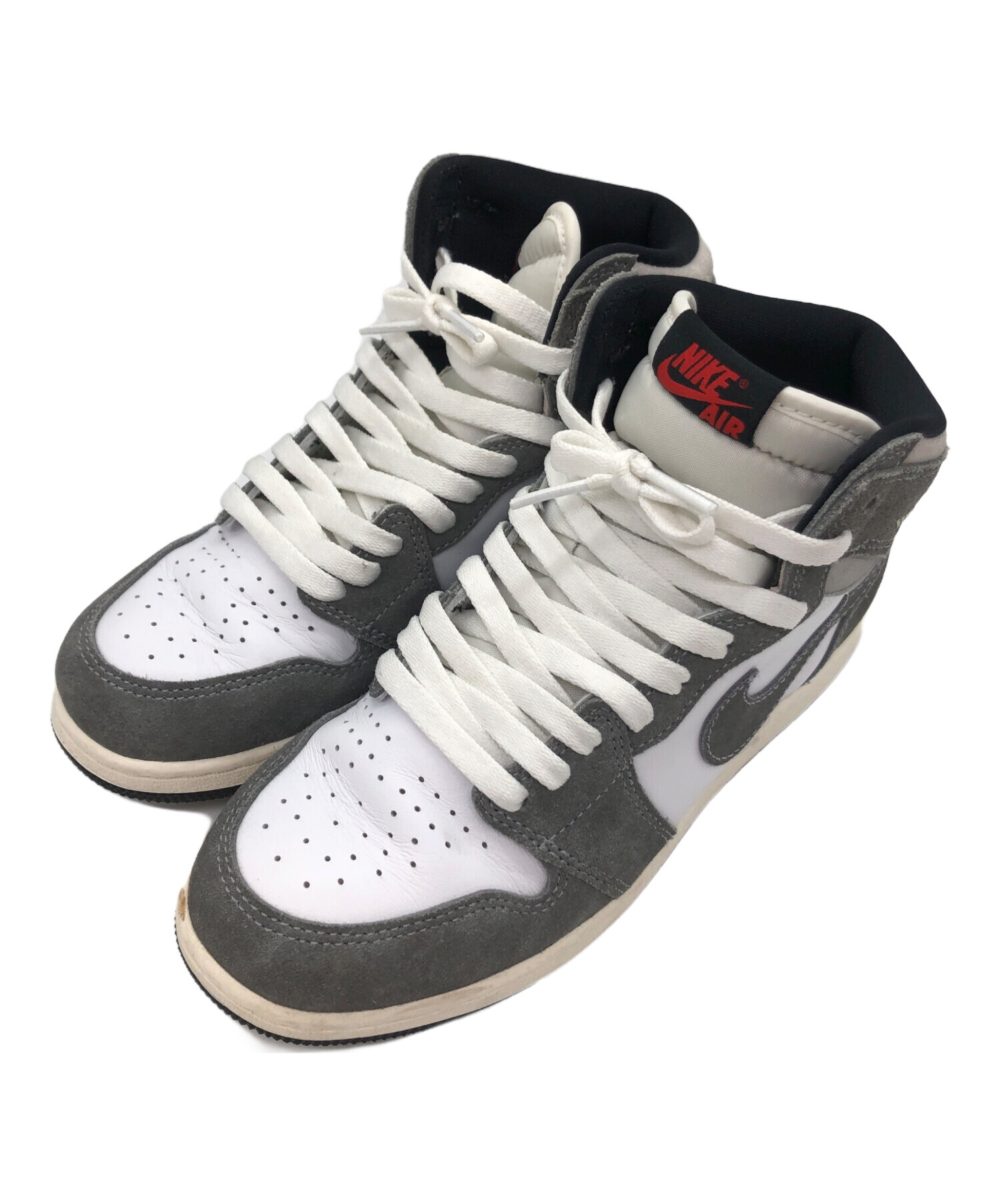 中古・古着通販】NIKE (ナイキ) AIR JORDAN 1 RETRO HIGH OG グレー 