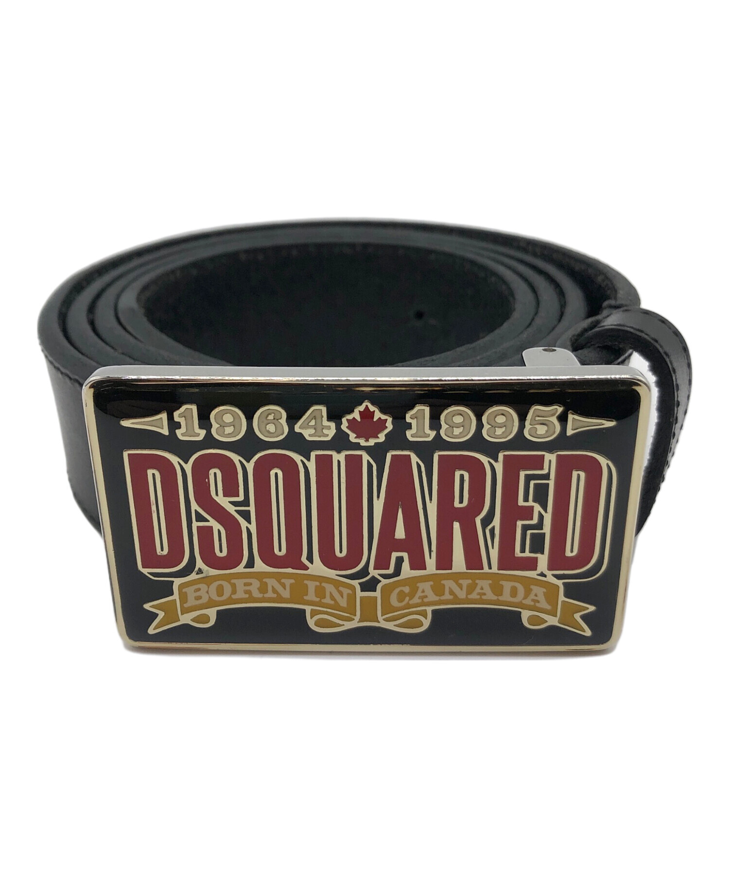 【未使用】 DSQUARED2 ロゴバックルレザーベルトサイズＬヴィンテージ 中古・古着通販】DSQUARED2 (ディースクエアード) ロゴバックルレザー