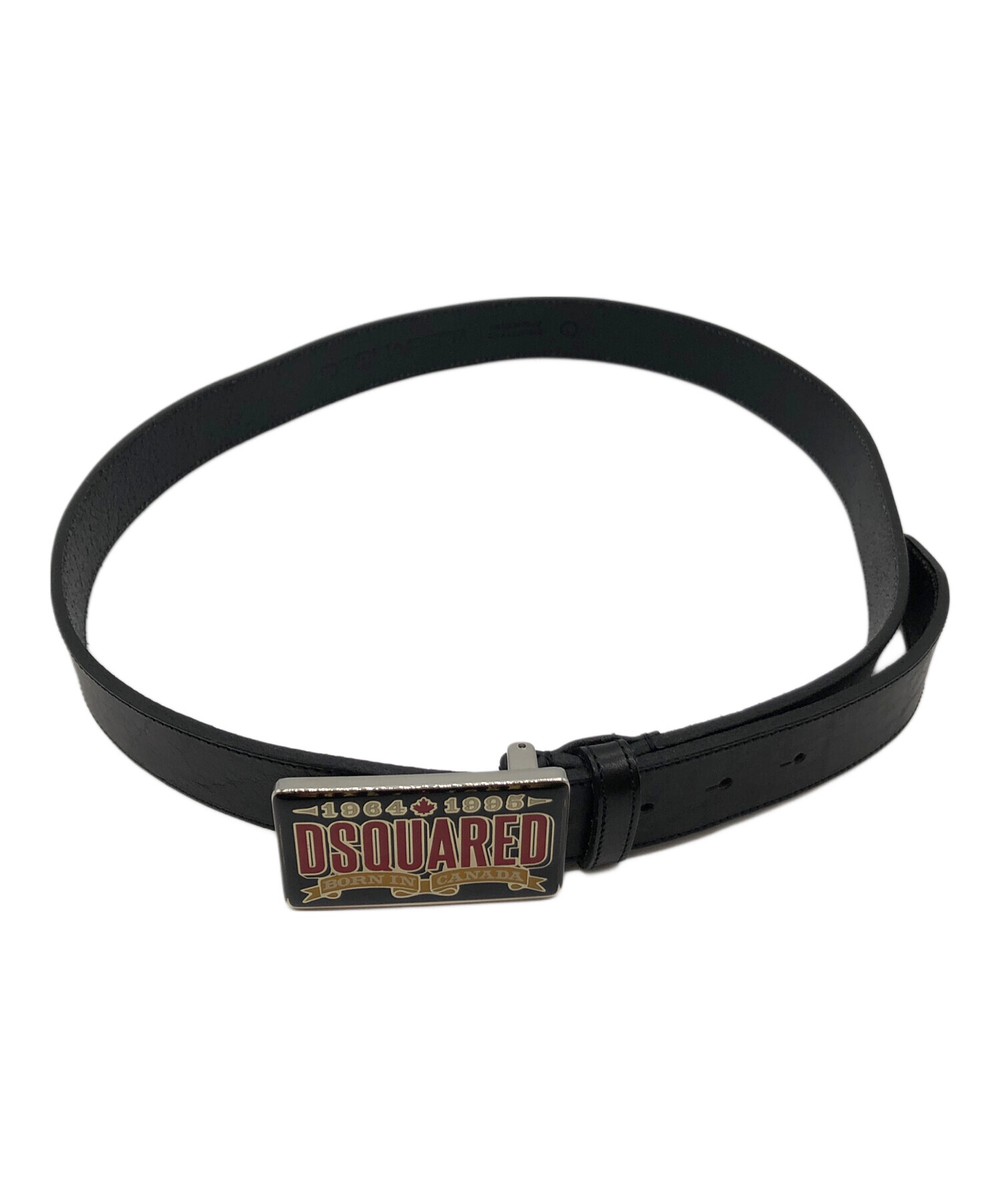 中古・古着通販】DSQUARED2 (ディースクエアード) ロゴバックルレザー