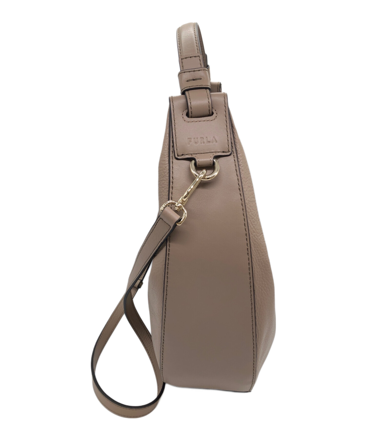 中古・古着通販】FURLA (フルラ) MIASTELLA S HOBO ベージュ｜ブランド 