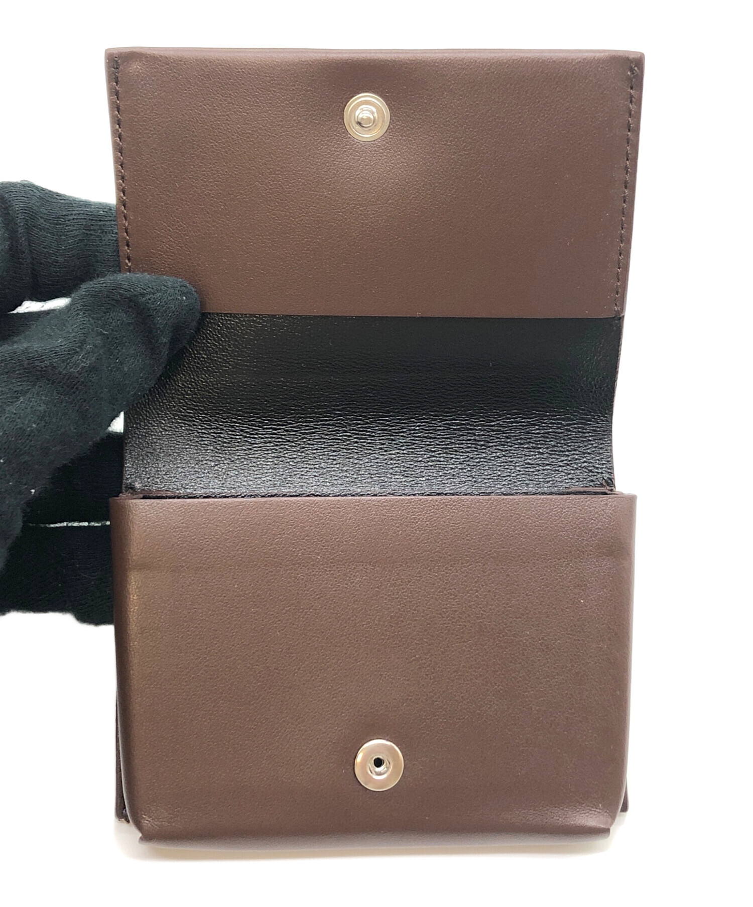 中古・古着通販】JIL SANDER (ジルサンダー) カードケース ブラウン