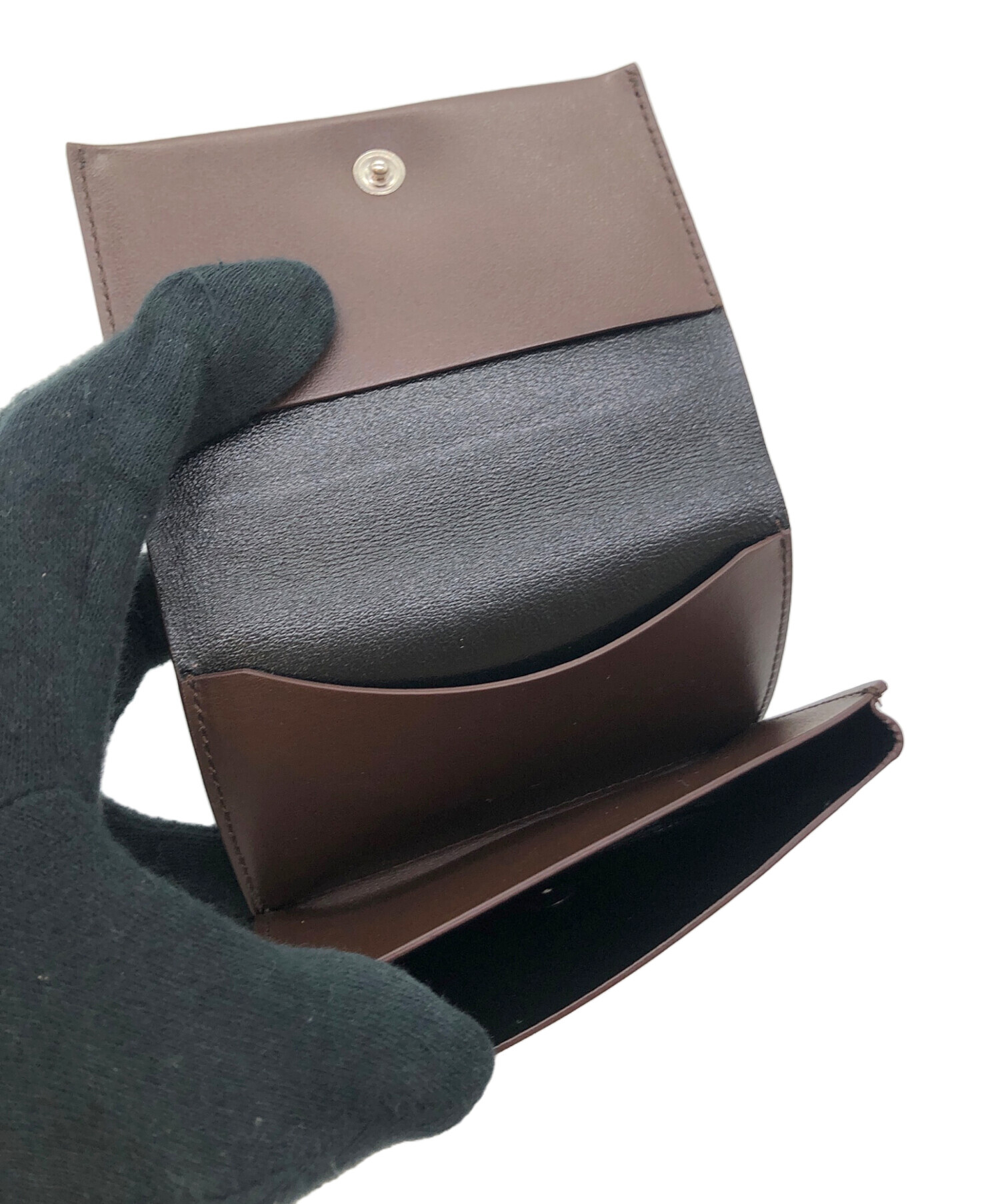 中古・古着通販】JIL SANDER (ジルサンダー) カードケース ブラウン