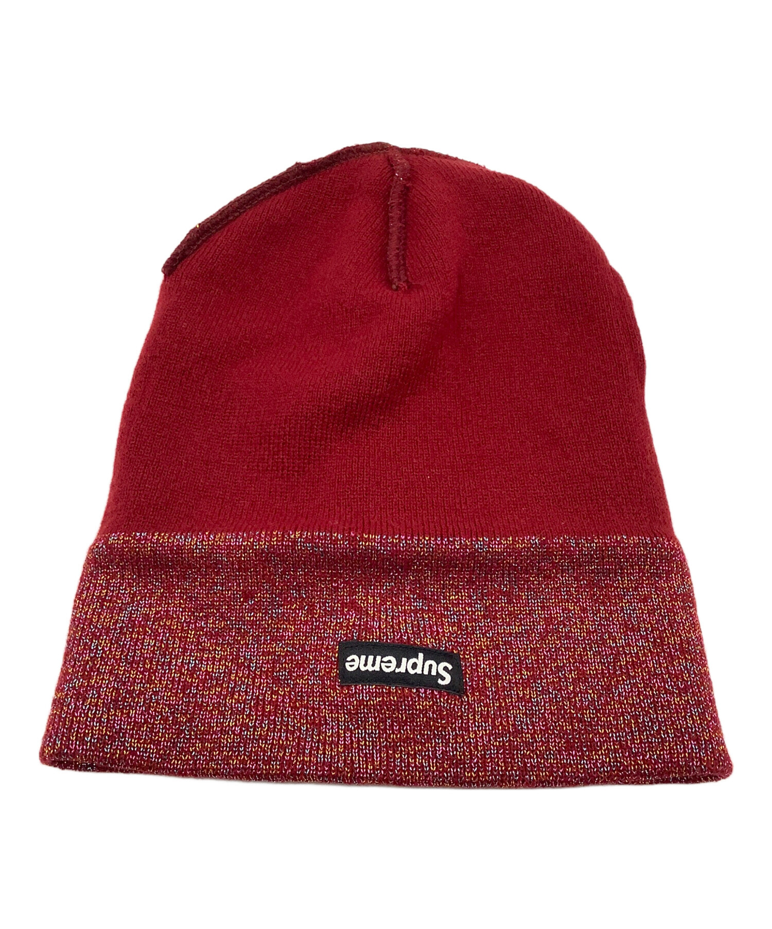 Supreme ニット帽 レッド　ラメ シュプリーム Supreme シュプリーム ニットキャップ メンズ レディース