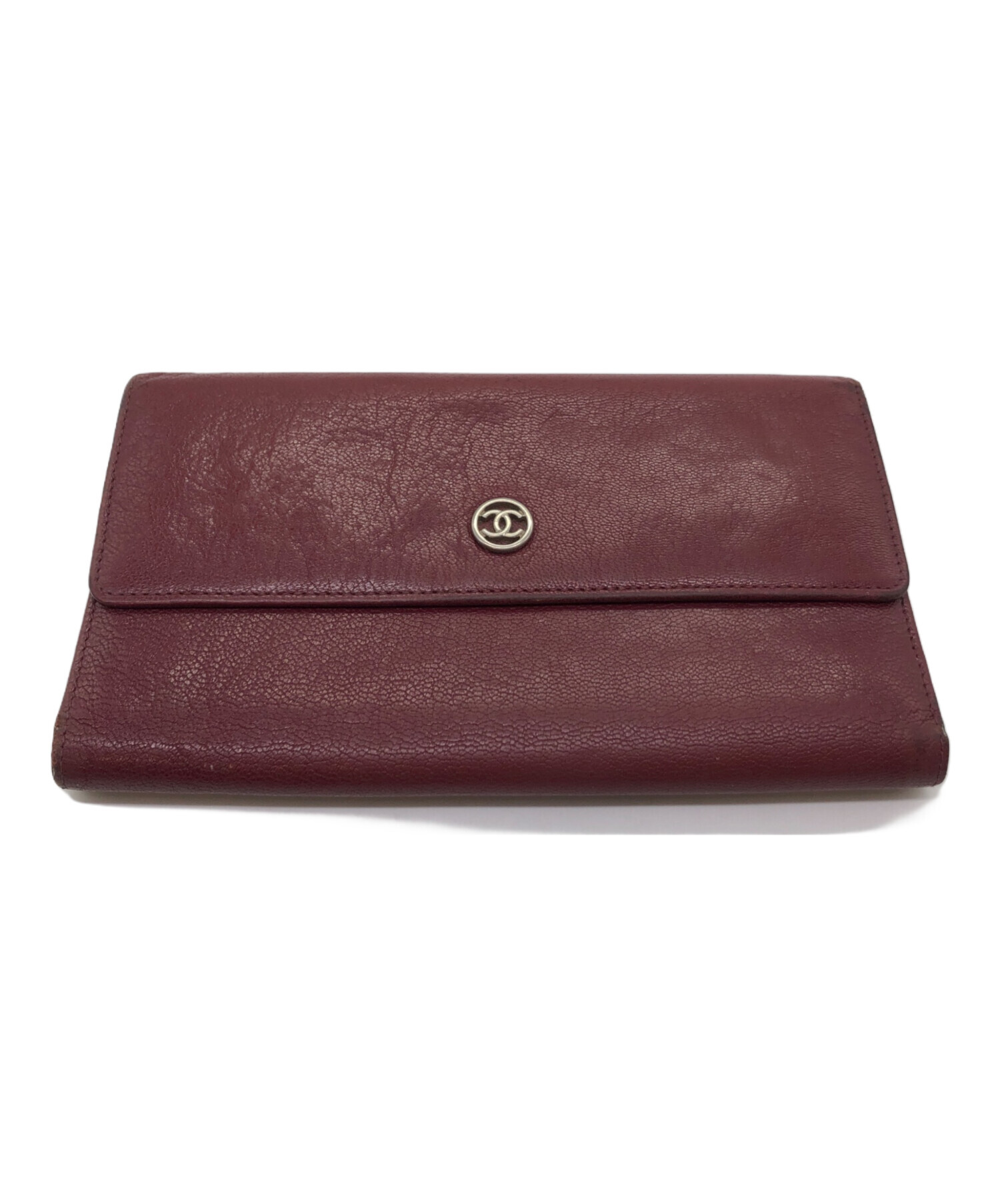 中古・古着通販】CHANEL (シャネル) 長財布 レッド｜ブランド・古着 