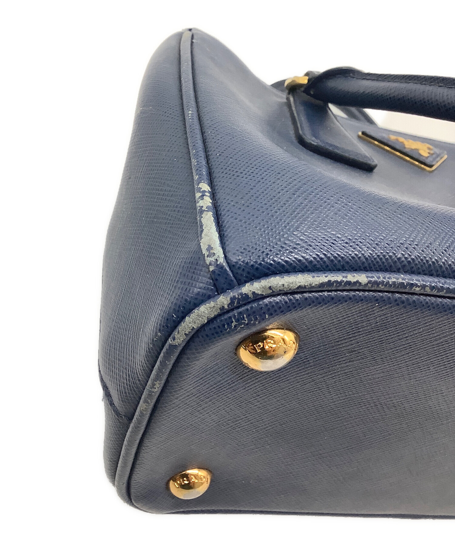 中古・古着通販】PRADA (プラダ) ガレリア サフィアーノ ブルー