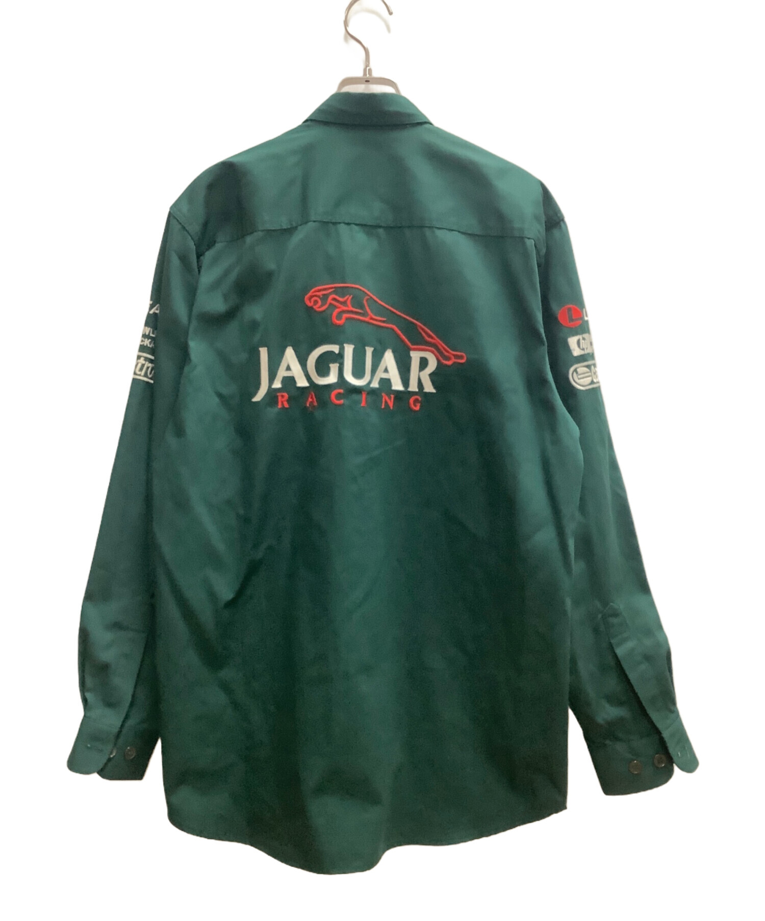 中古・古着通販】Jaguar (ジャガ) ピットクルーシャツ グリーン サイズ