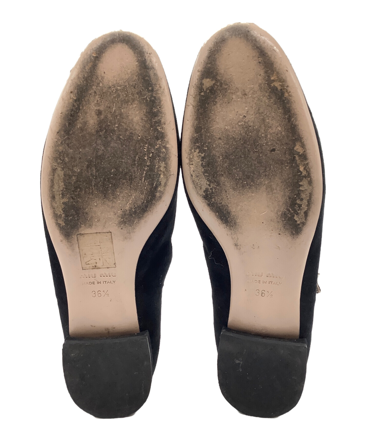 中古・古着通販】MIU MIU (ミュウミュウ) ビジューストラップパンプス