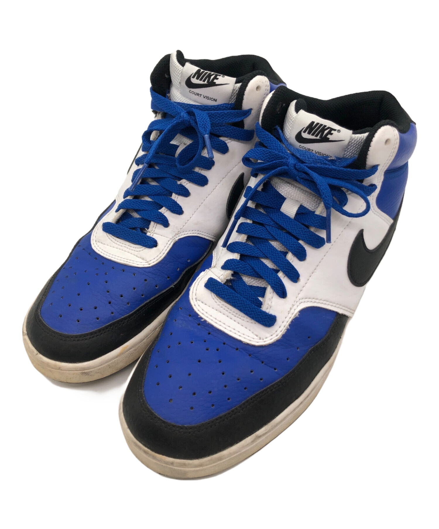 中古・古着通販】NIKE (ナイキ) Court Vision Mid ブルー×ホワイト 