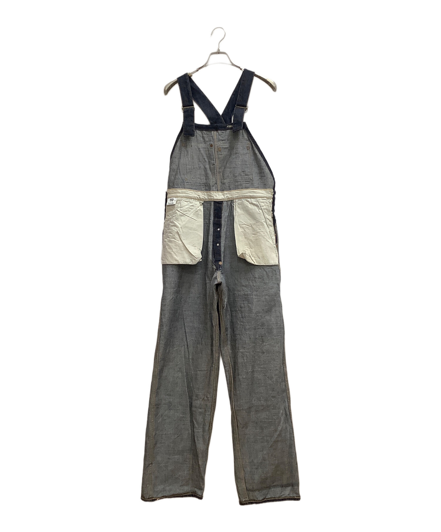 中古・古着通販】WAREHOUSE (ウエアハウス) オーバーオール インディゴ