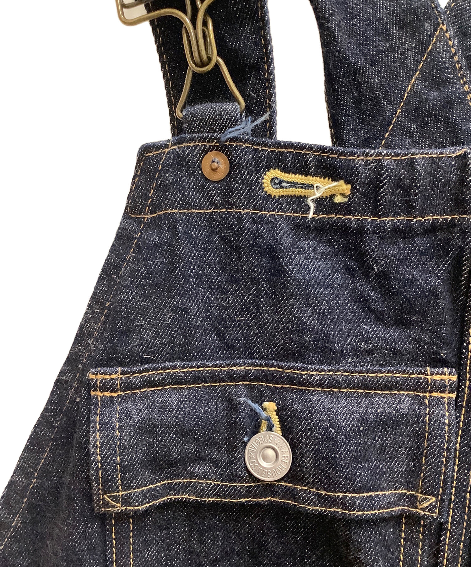 中古・古着通販】WAREHOUSE (ウエアハウス) オーバーオール インディゴ