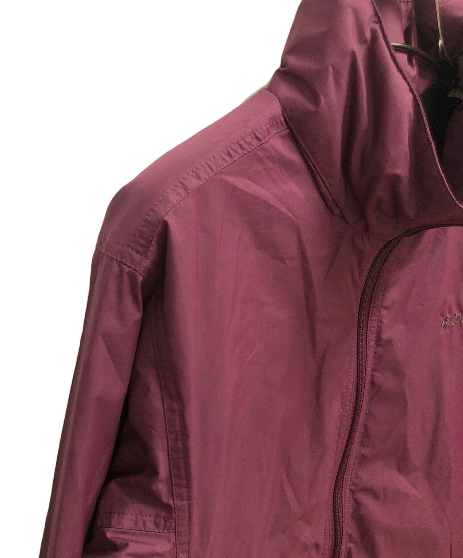 新品 未使用 コロンビア columbia ナイロンパーカー Lサイズ ネイビー 古着 Columbia コロンビア PM0162 長袖 ナイロン ジップパーカー M