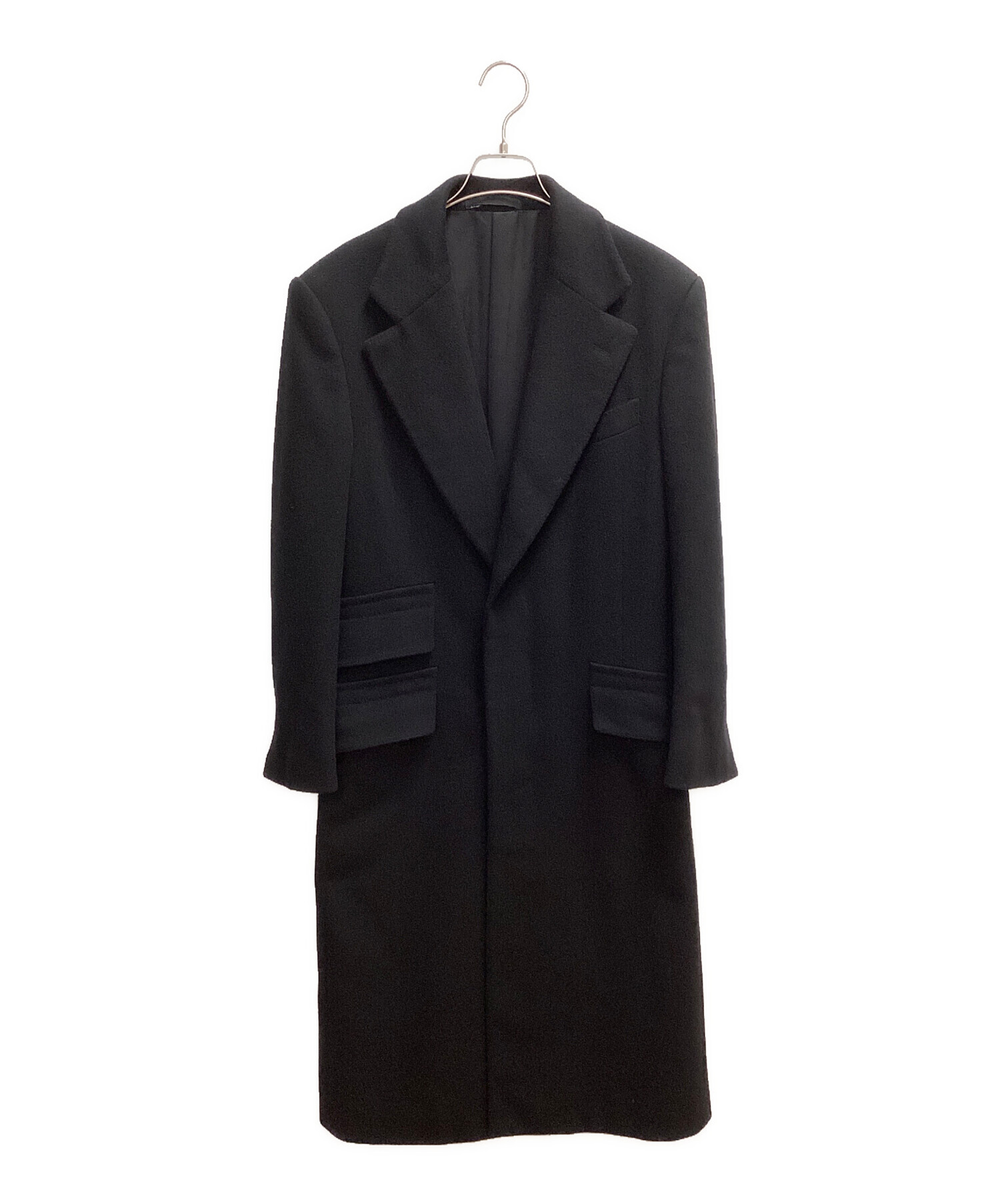 中古・古着通販】GUCCI (グッチ) チェスターコート ブラック 中古・古着通販】GUCCI (グッチ) チェスターコート ブラック