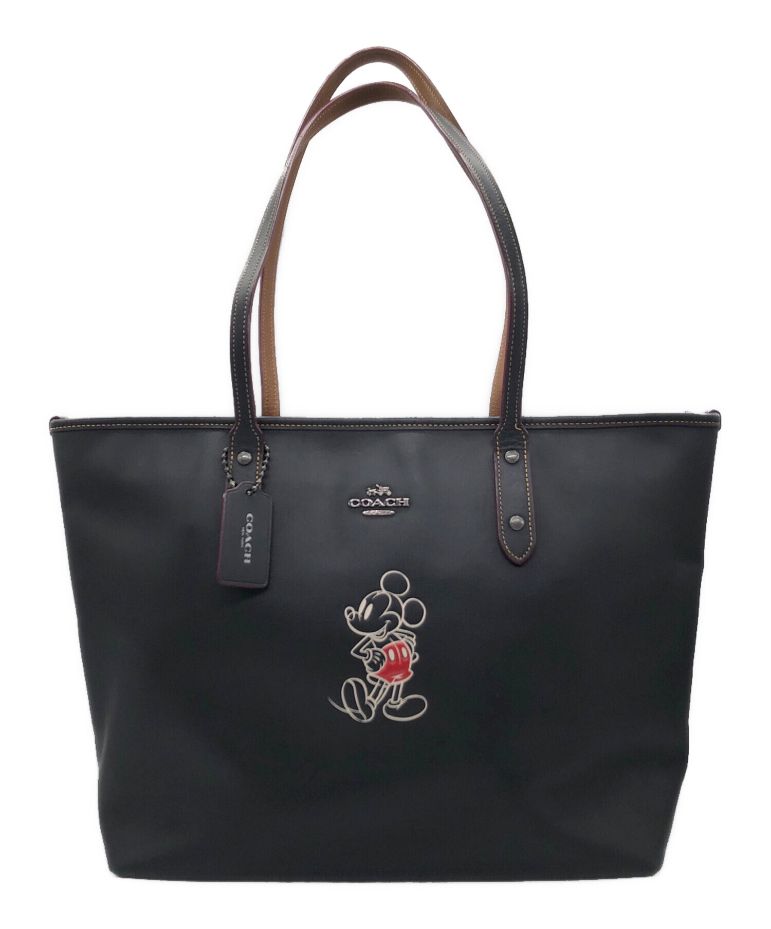 COACH - コーチ　ディズニーコラボトートバッグ 中古・古着通販】COACH (コーチ) DISNEY (ディズニー) トートバッグ
