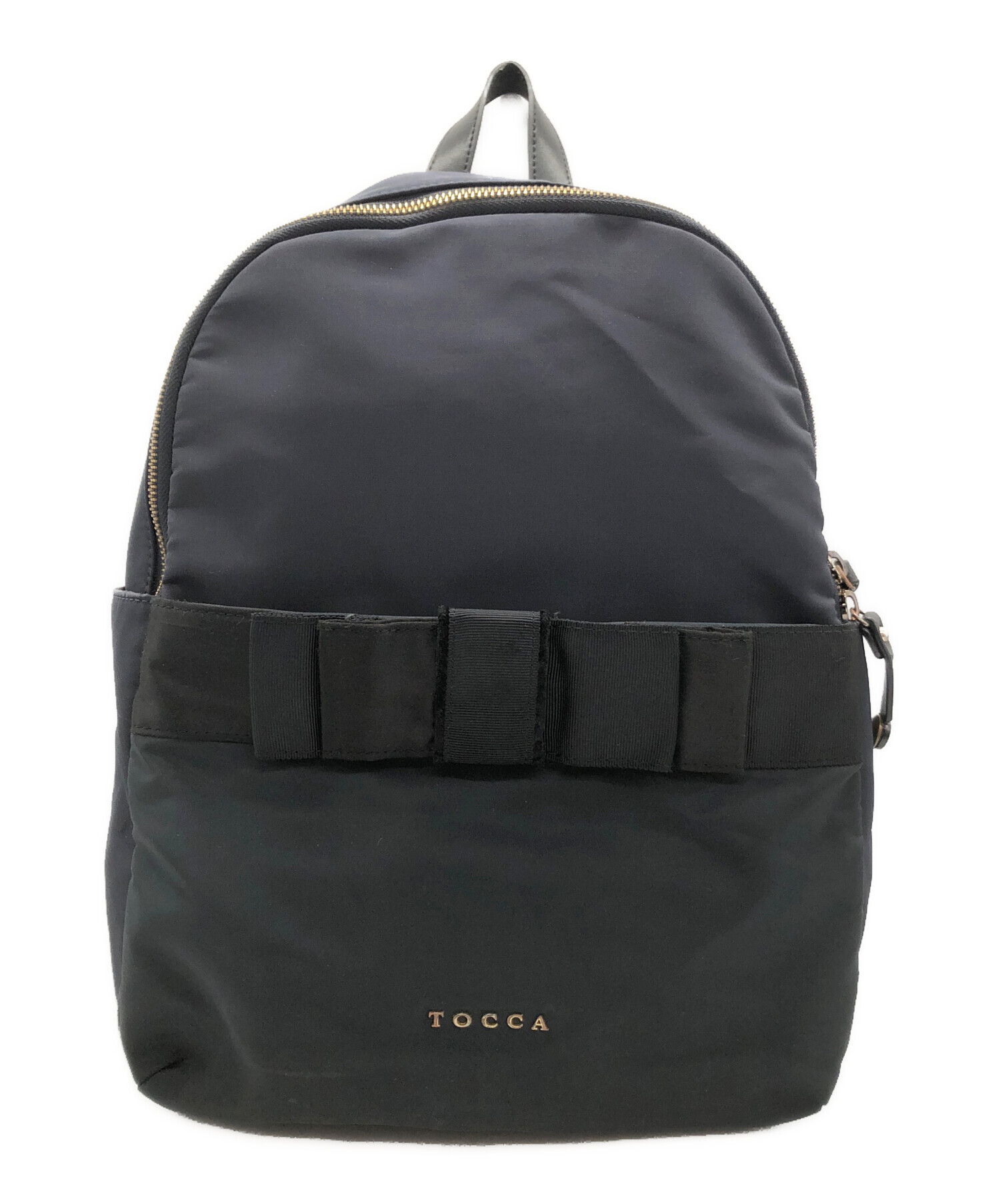 中古・古着通販】TOCCA (トッカ) RIBBON BRICK BACKPACK ネイビー 