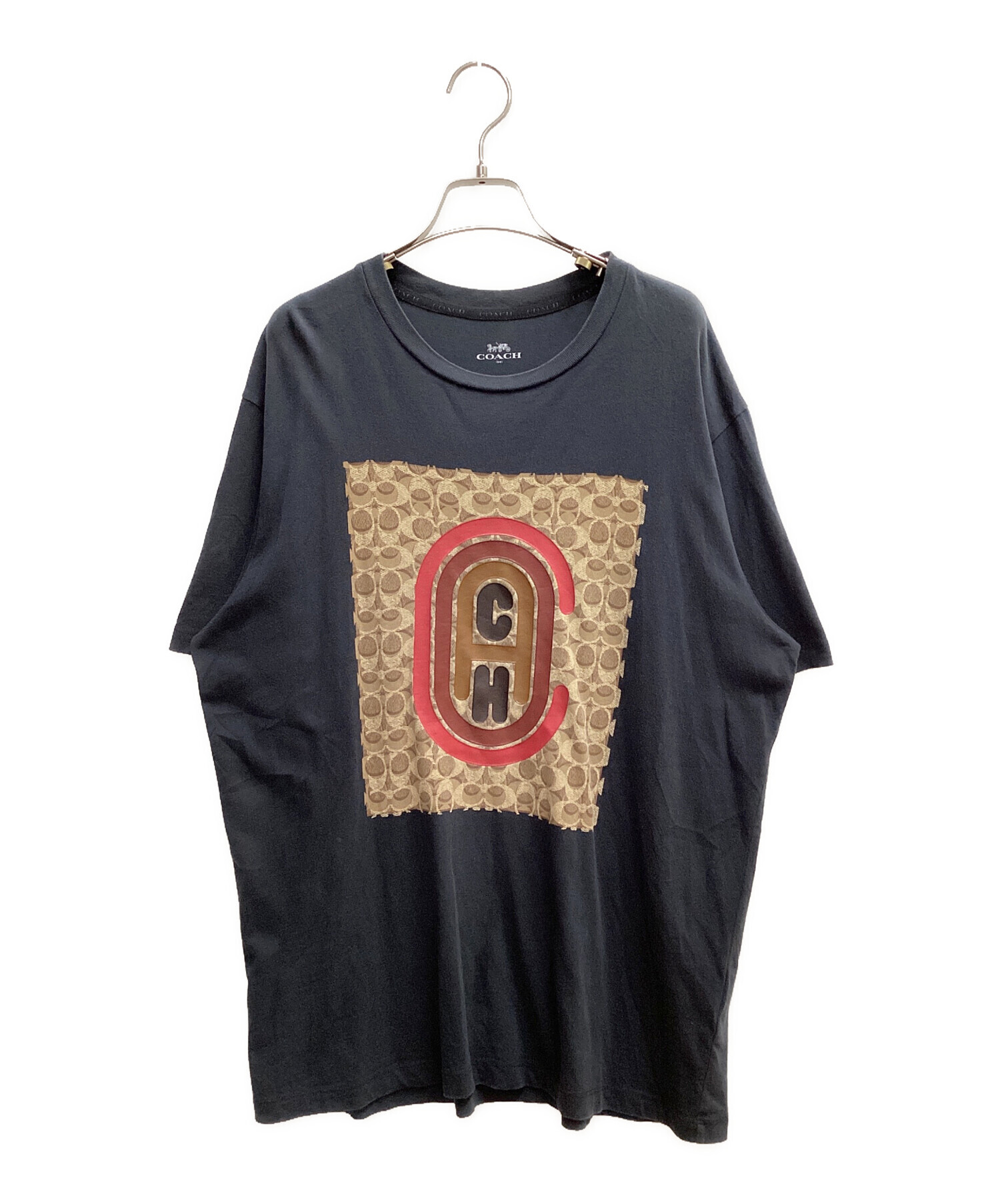 中古・古着通販】COACH (コーチ) Tシャツ ブラック サイズ:SIZE L 