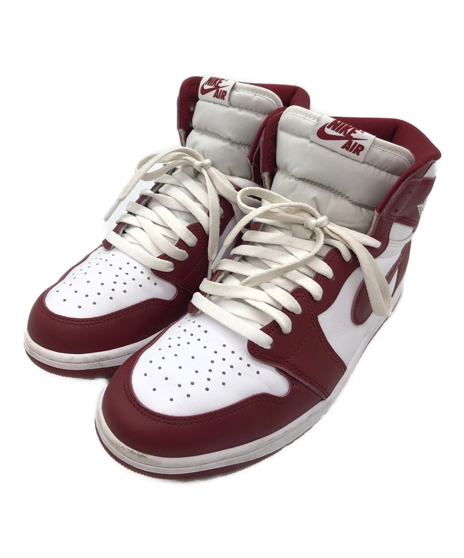 中古・古着通販】NIKE (ナイキ) Air Jordan 1 Retro ボルドー×ホワイト 