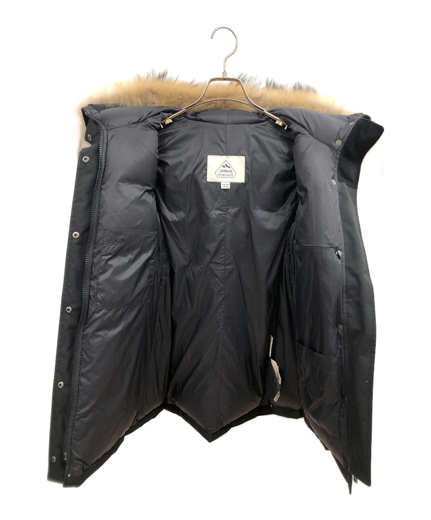 PYRENEX フード付きダウンジャケット FR 36 JP 38 PYRENEX