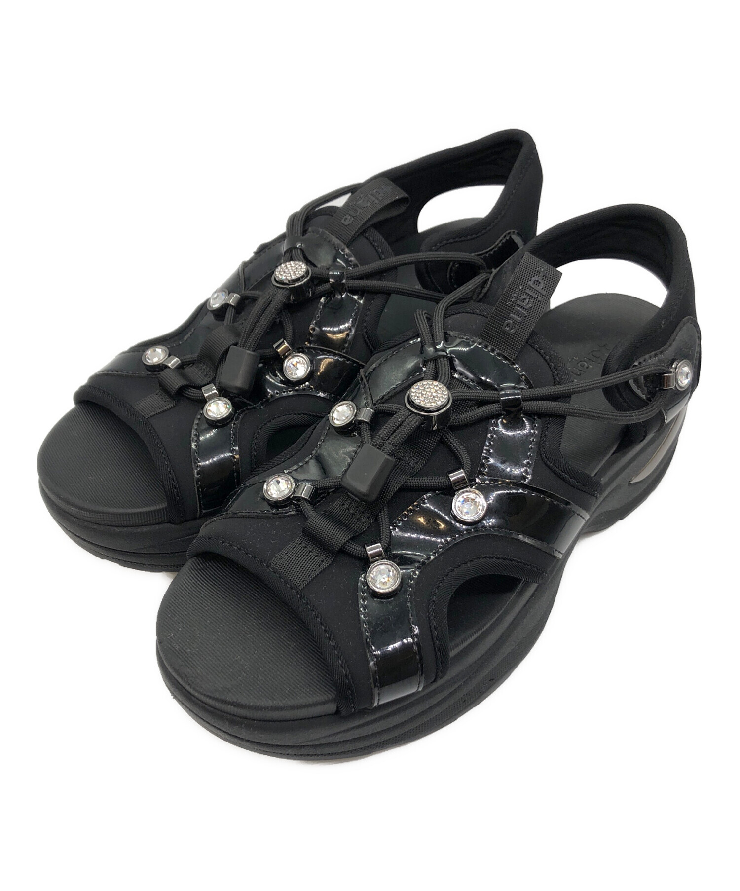 【新品】＋diana サンダル 黒 23.5 新品】＋diana サンダル 黒 23.5 ダイアナ DIANA サンダル 夏 23.5cm