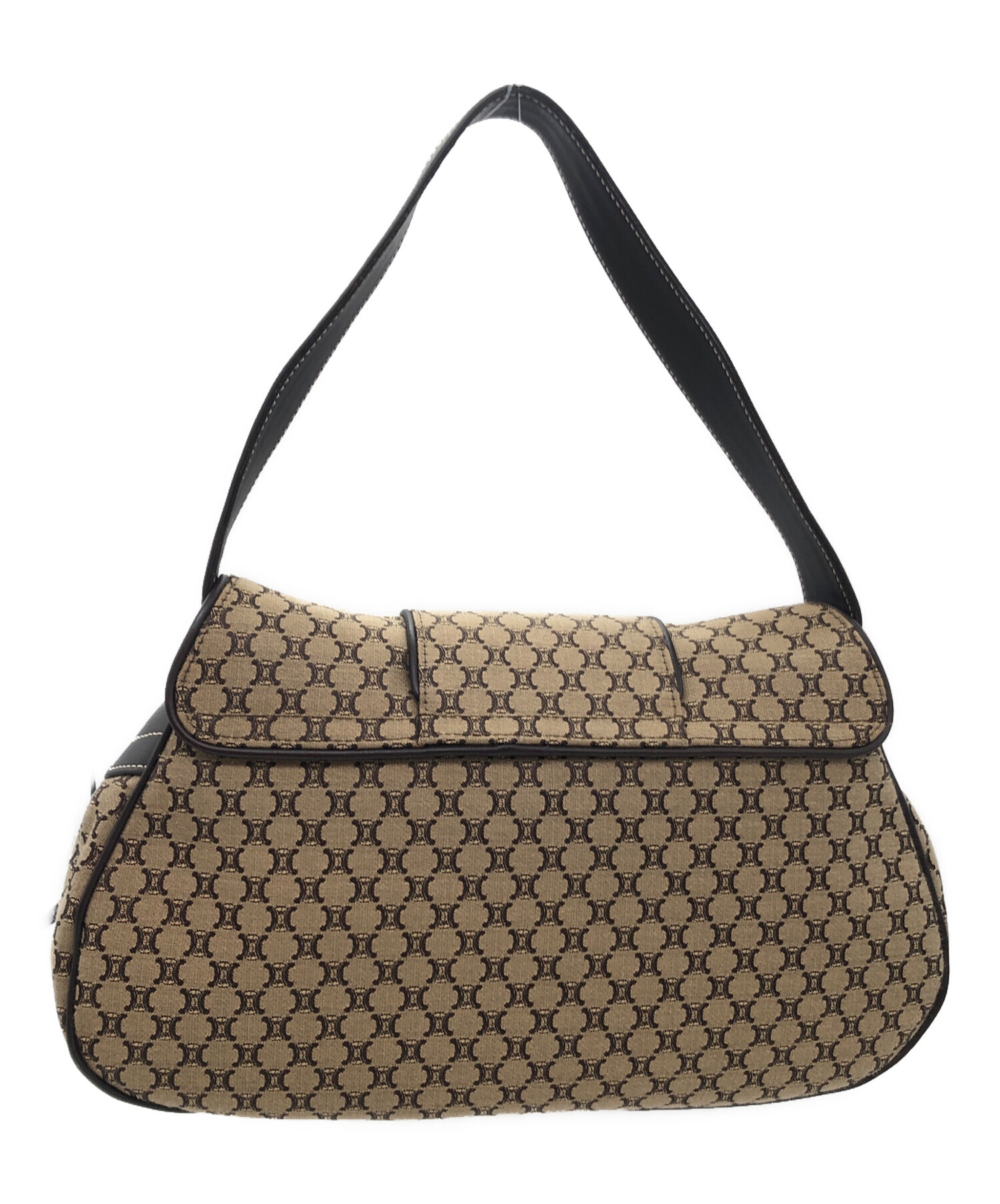 中古・古着通販】CELINE (セリーヌ) マカダム ハンドバッグ ベージュ 