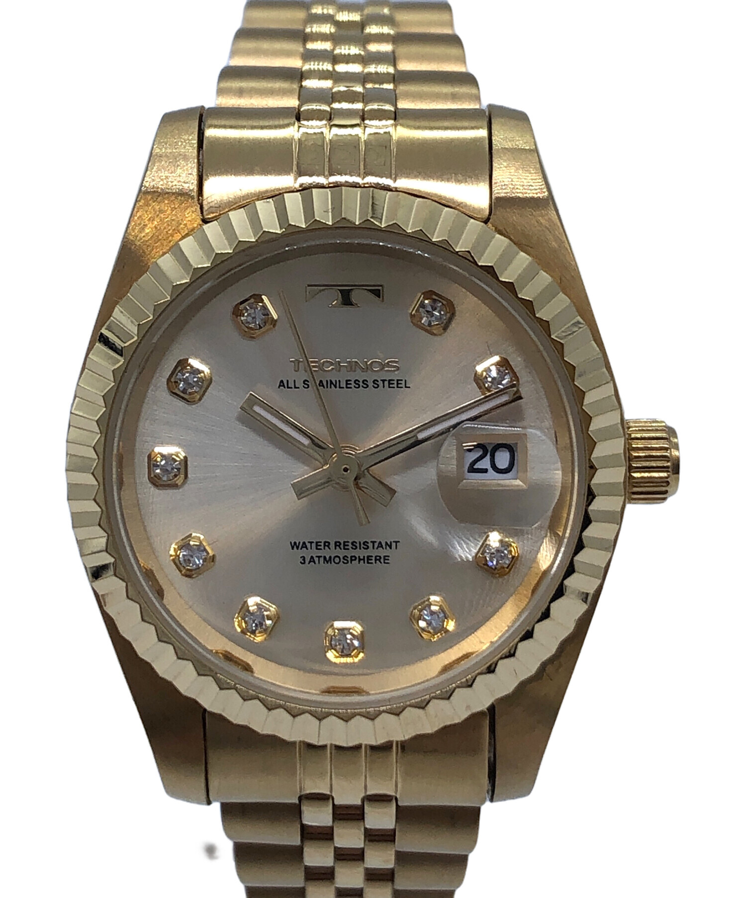 中古・古着通販】TECHNOS (テクノス) 腕時計 ゴールドカラー｜ブランド