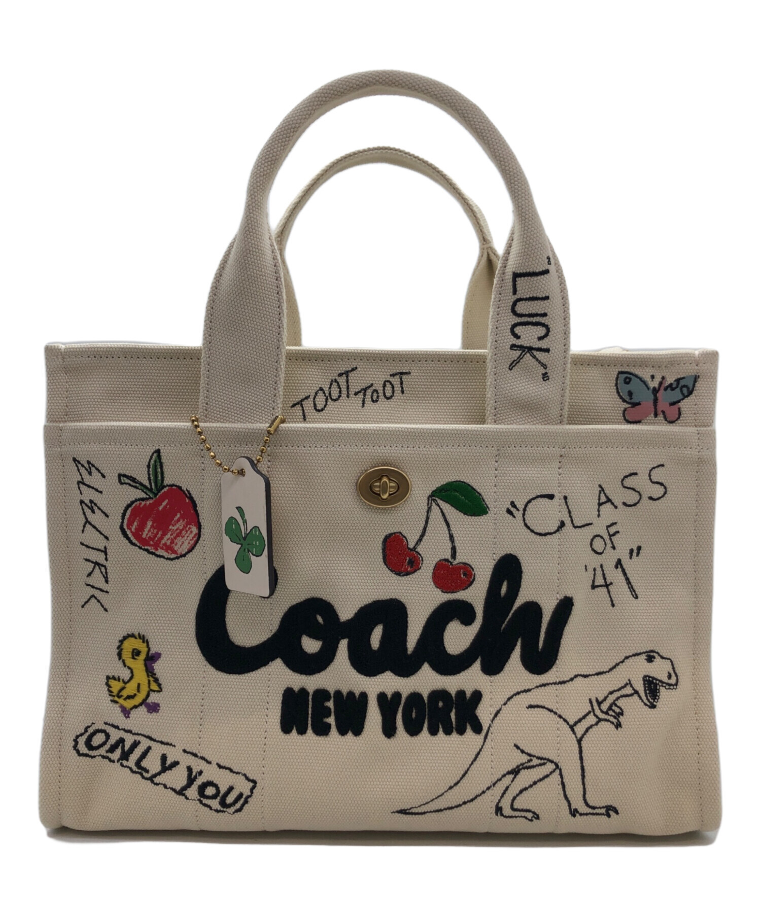 コーチ カーゴ トートバッグ ベージュ COACH