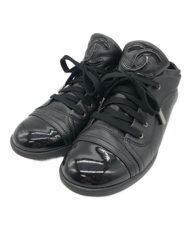 中古・古着通販】CHANEL (シャネル) スニーカー ブラック サイズ:SIZE
