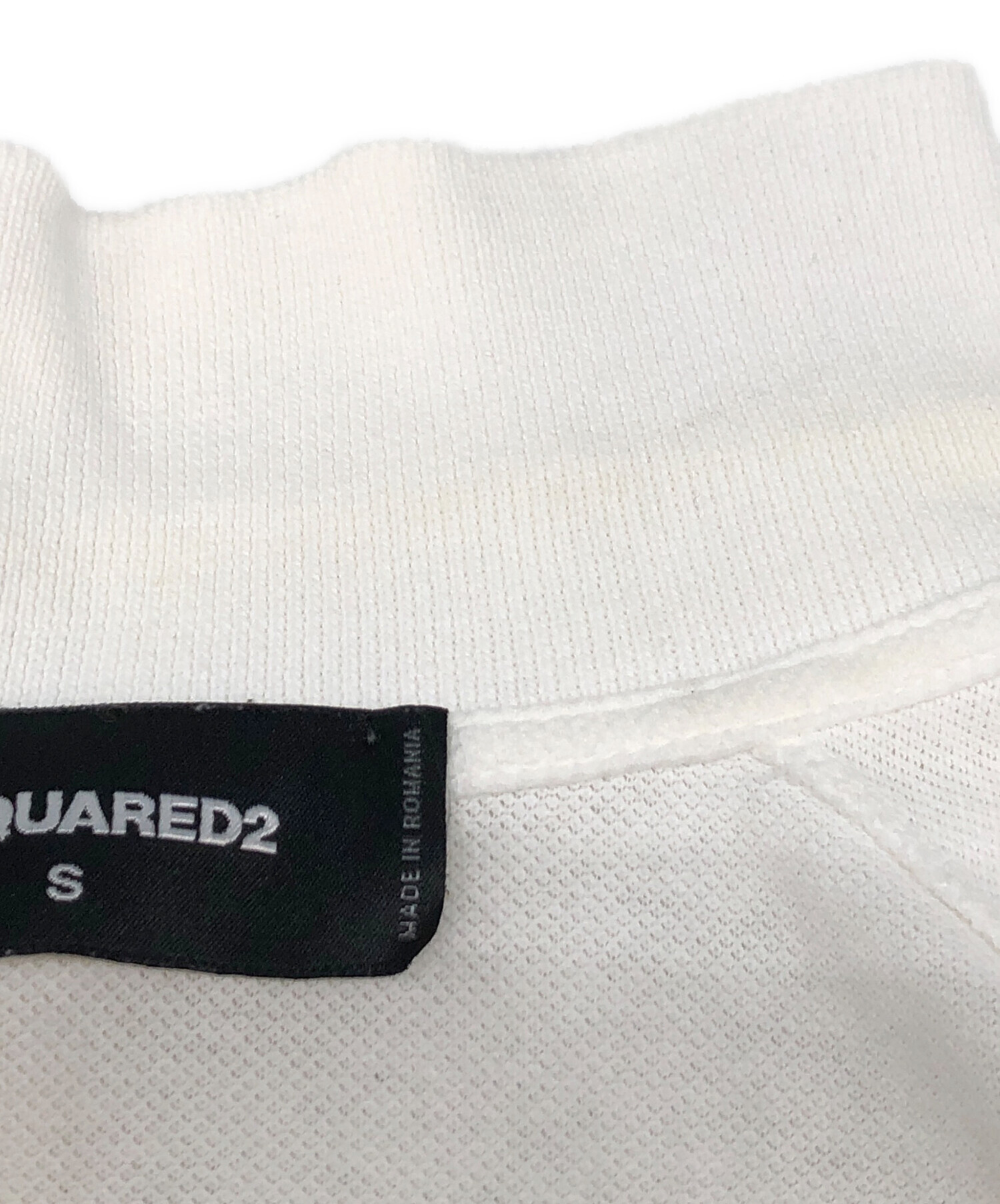 中古・古着通販】DSQUARED2 (ディースクエアード) ポロシャツ ホワイト