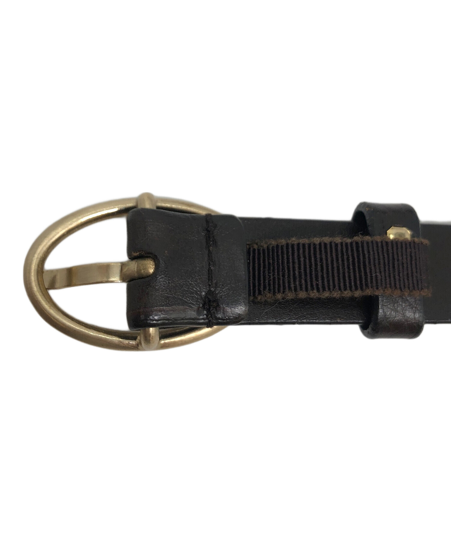 中古・古着通販】JIL SANDER (ジルサンダー) レザーベルト ブラウン