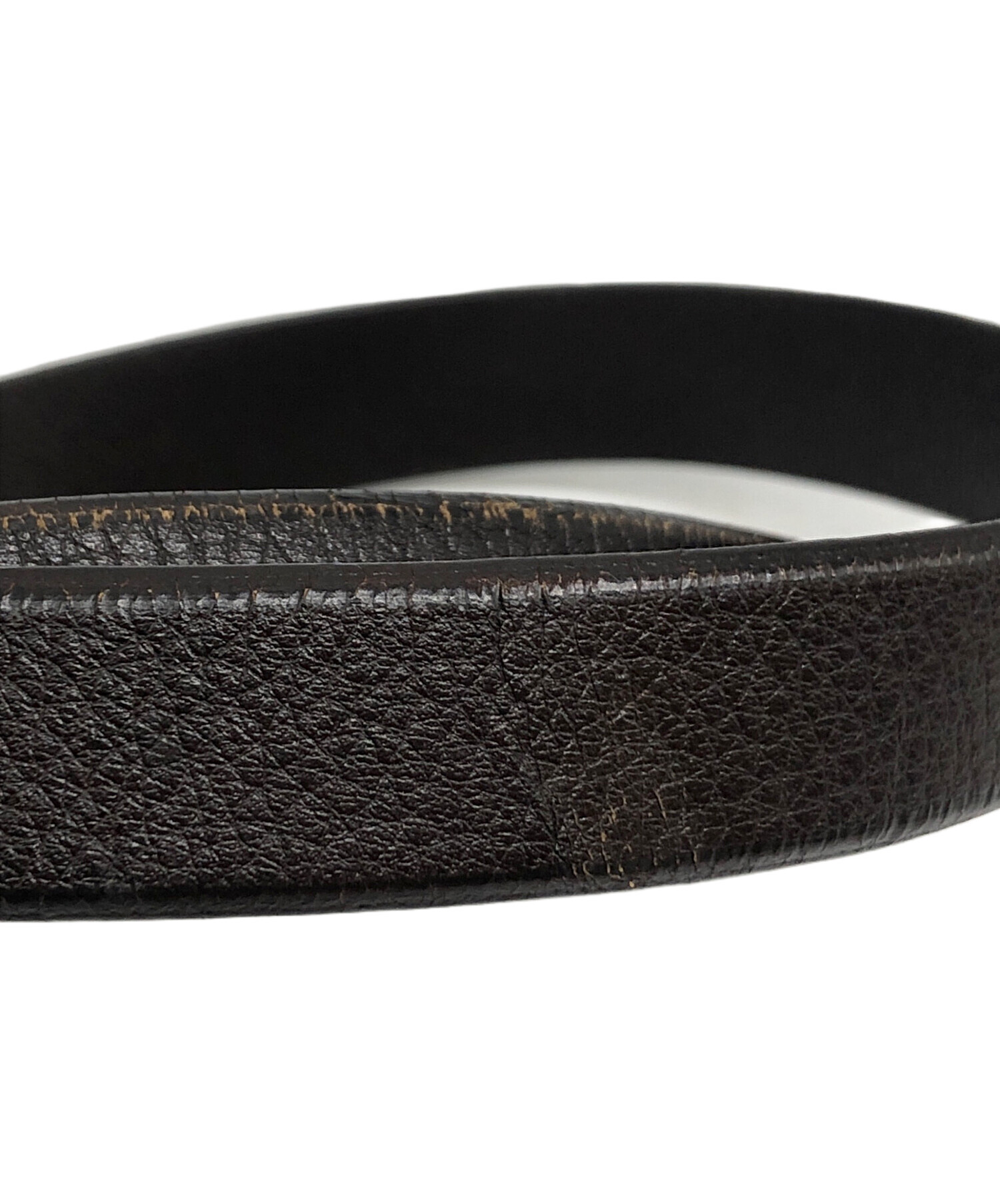 中古・古着通販】JIL SANDER (ジルサンダー) レザーベルト ブラウン