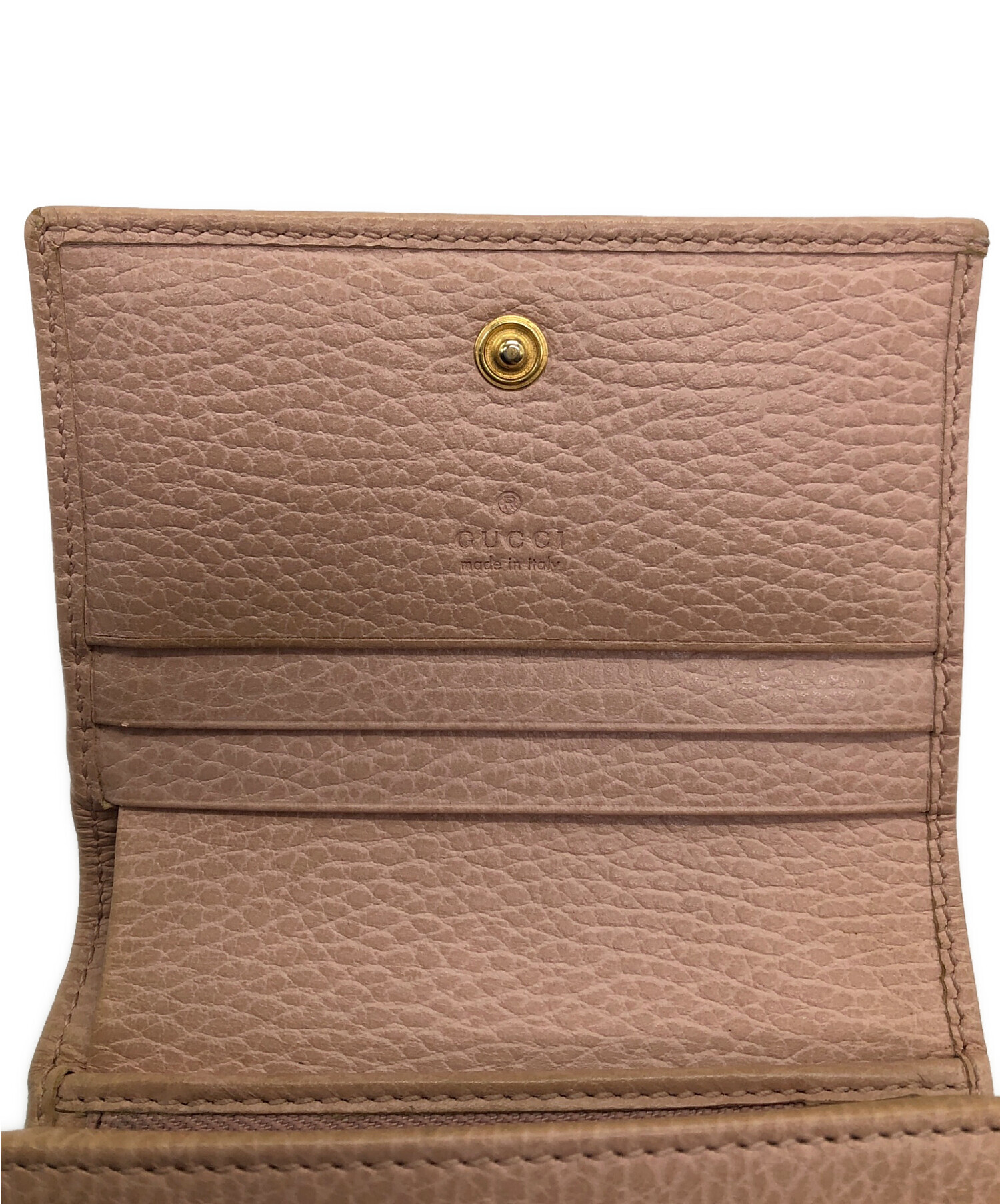 中古・古着通販】GUCCI (グッチ) 2つ折り財布 ピンク｜ブランド・古着