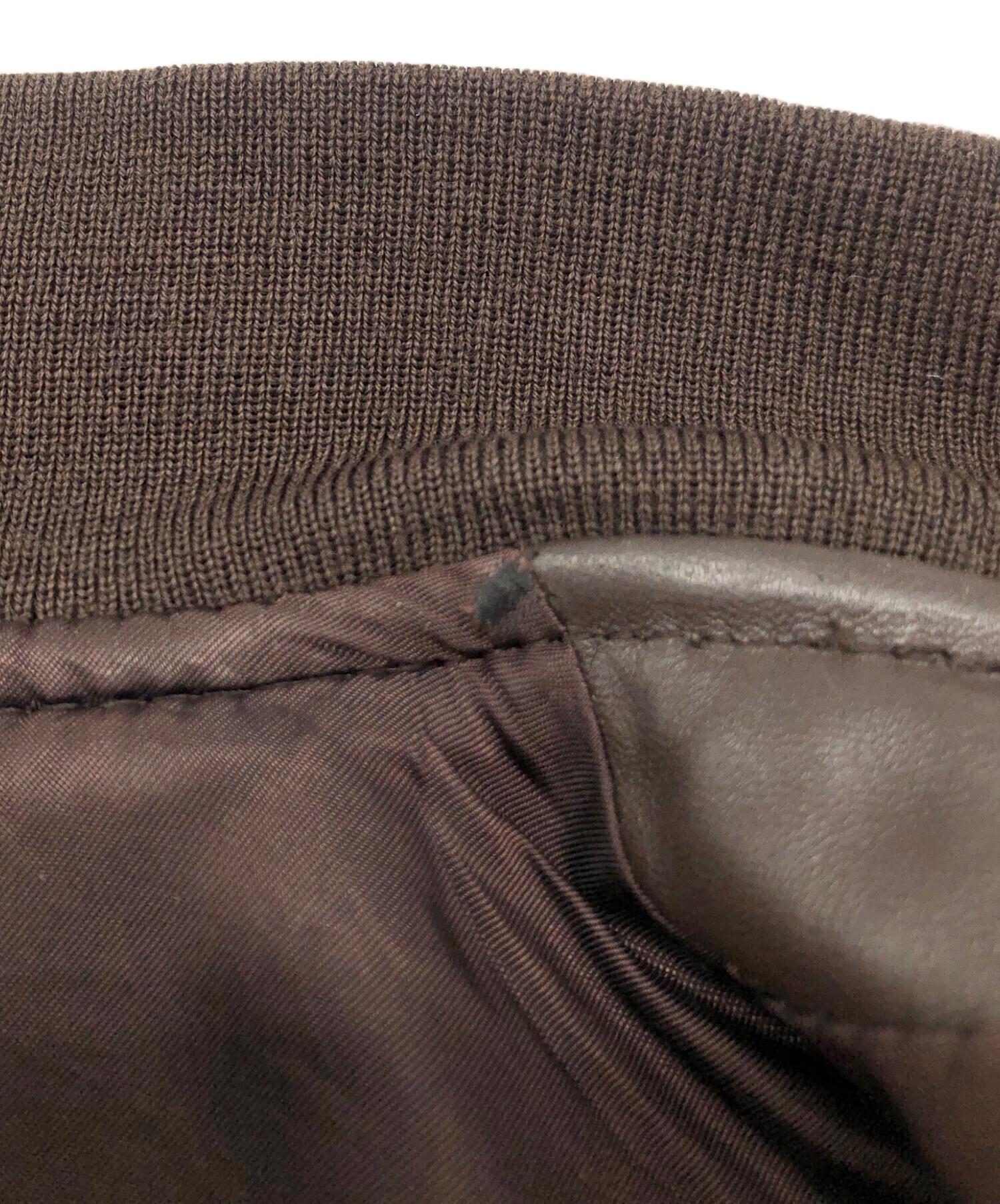 中古・古着通販】PAUL SMITH (ポールスミス) 袖切り替えレザー 中古・古着通販】PAUL SMITH (ポールスミス) 袖切り替えレザー