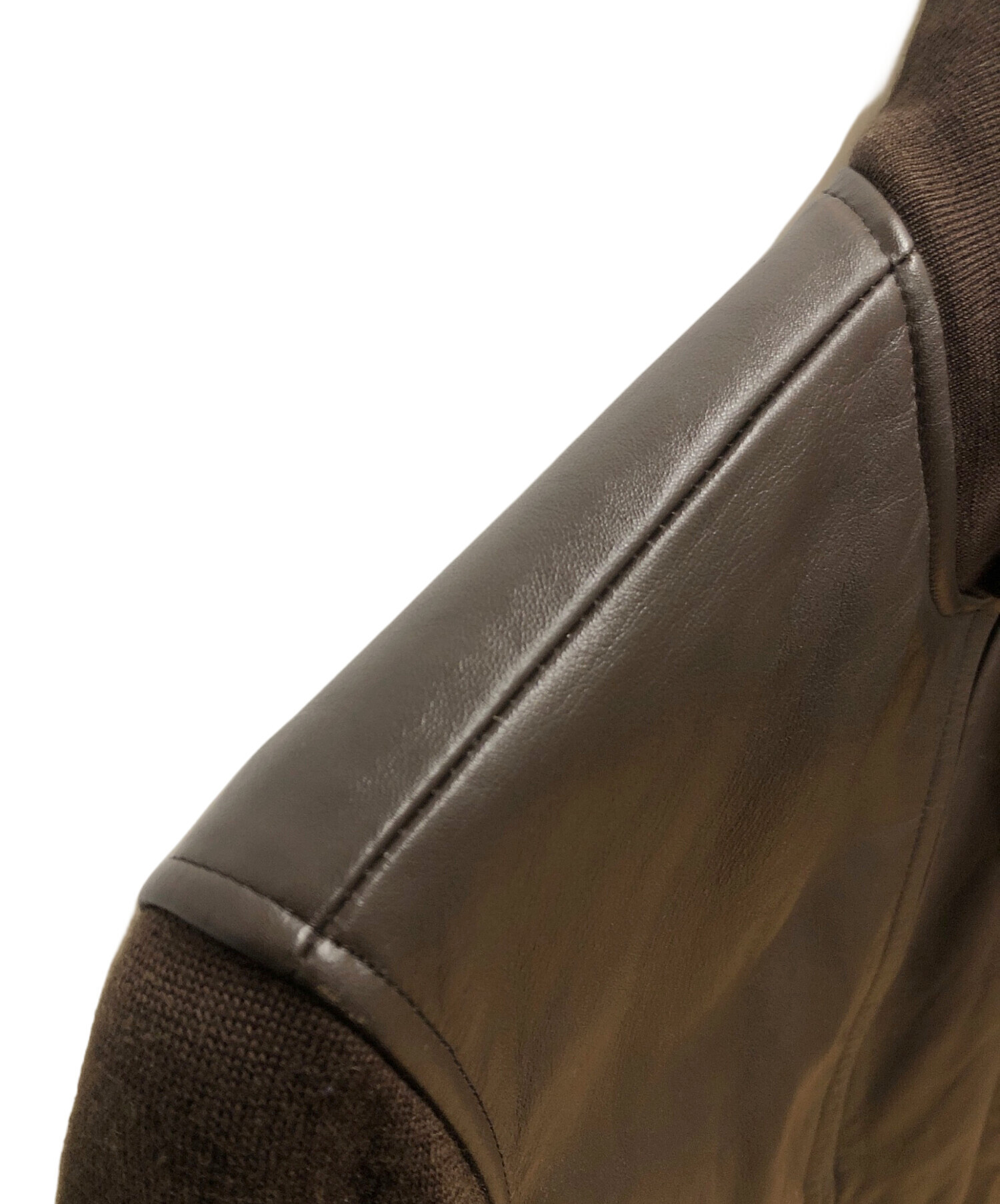 中古・古着通販】PAUL SMITH (ポールスミス) 袖切り替えレザー