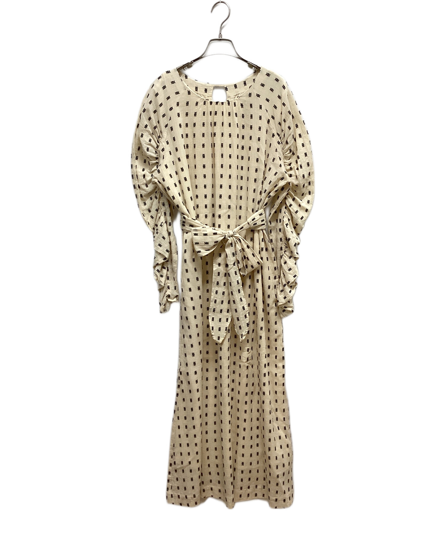 サラマリカ ワンピース　Cotton Cut Jqd Gather Dress 中古・古着通販】sara mallika (サラマリカ) Cotton Cut Jqd Gather