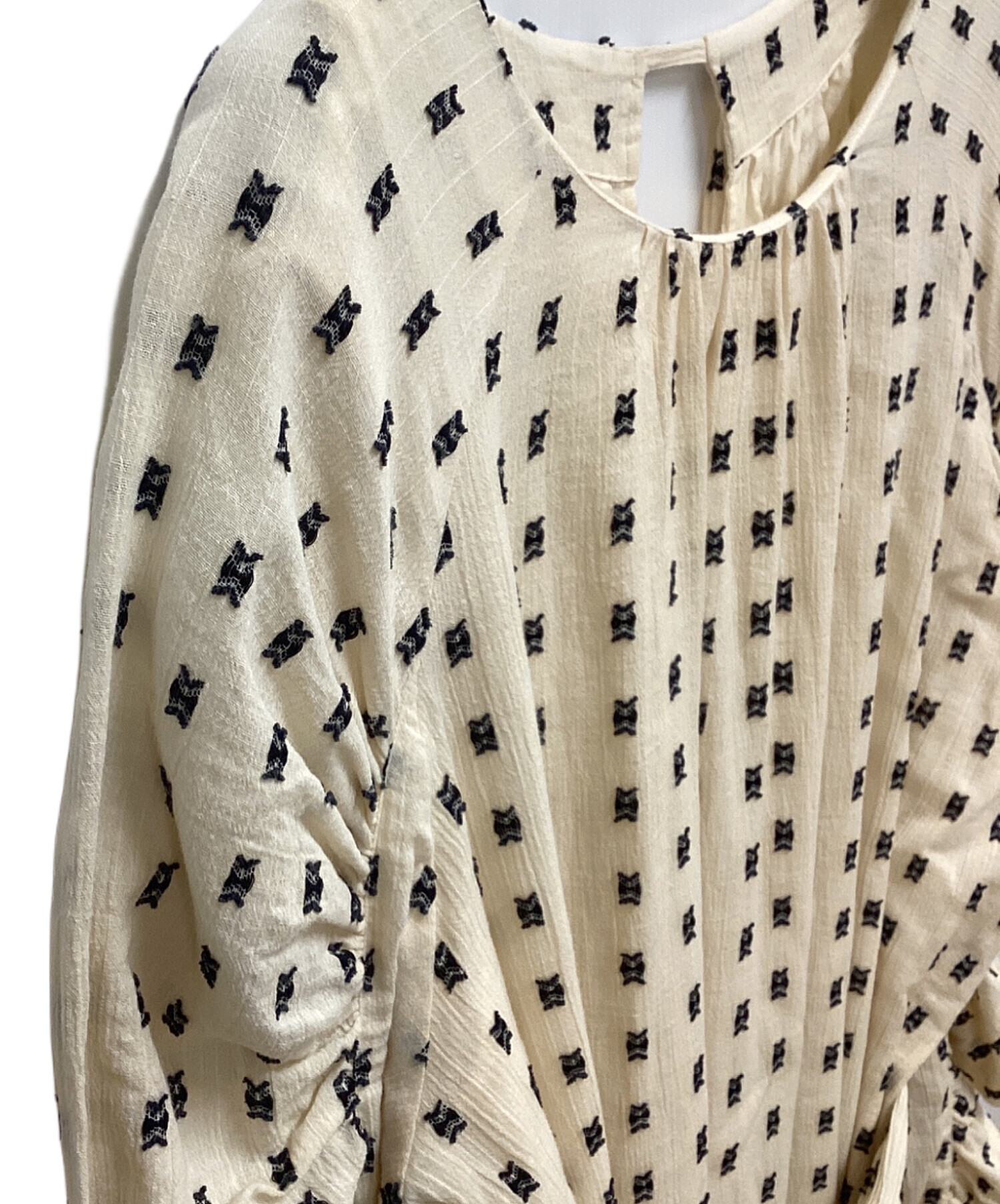 中古・古着通販】sara mallika (サラマリカ) Cotton Cut Jqd Gather