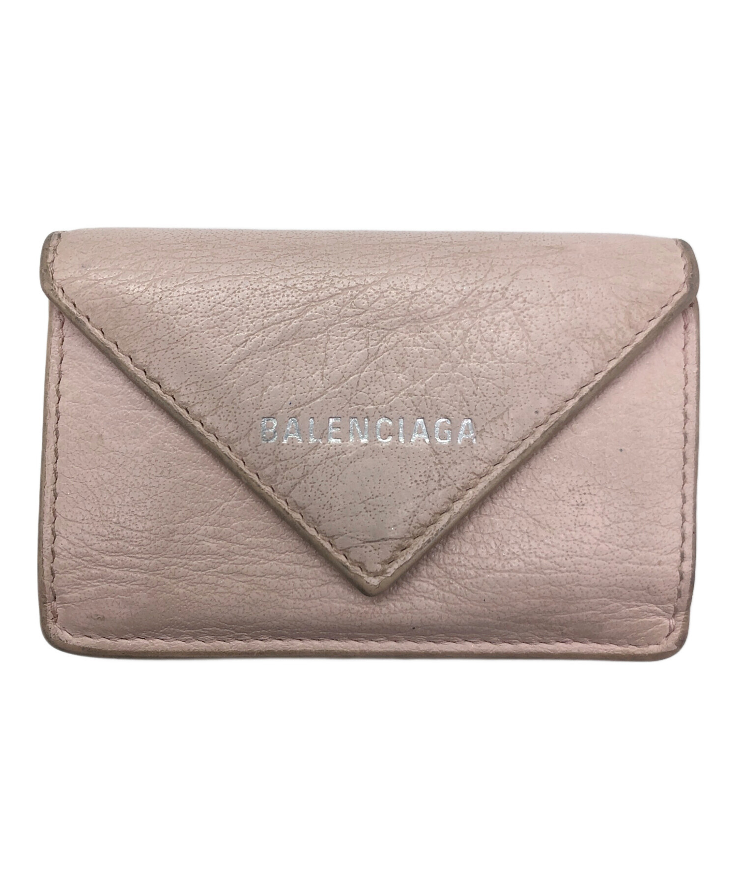 中古・古着通販】BALENCIAGA (バレンシアガ) 3つ折り財布 ピンク 