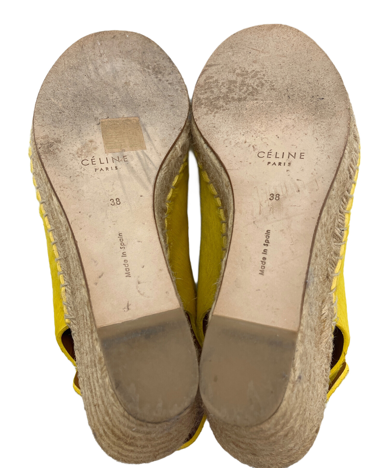 中古・古着通販】CELINE (セリーヌ) サンダル イエロー サイズ:SIZE 38 