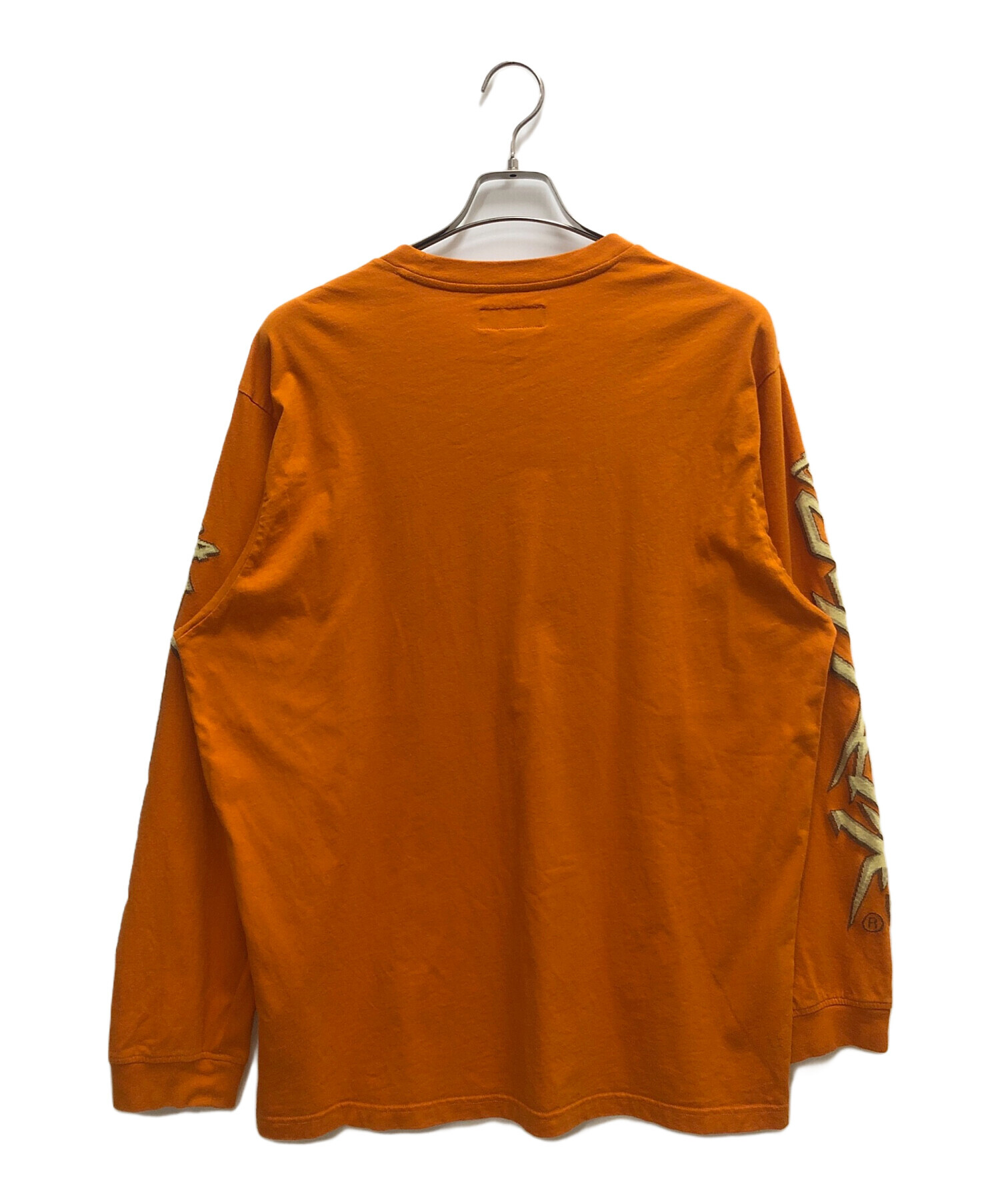 Supreme シュプリーム オレンジ 長袖 オレンジ ロゴ長袖カットソー M