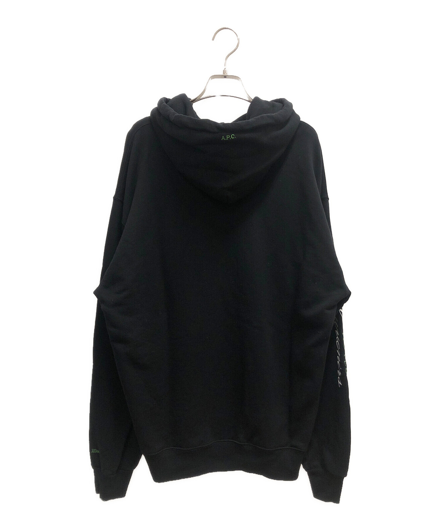 アーペーセー A.P.C. A.P.C. × JJJJOUND パーカー 衣料品 トップス コットン メンズ ブラック系 【中古】 中古・古着通販】A.P.C. (アーペーセー) JJJJound (ジョウンド