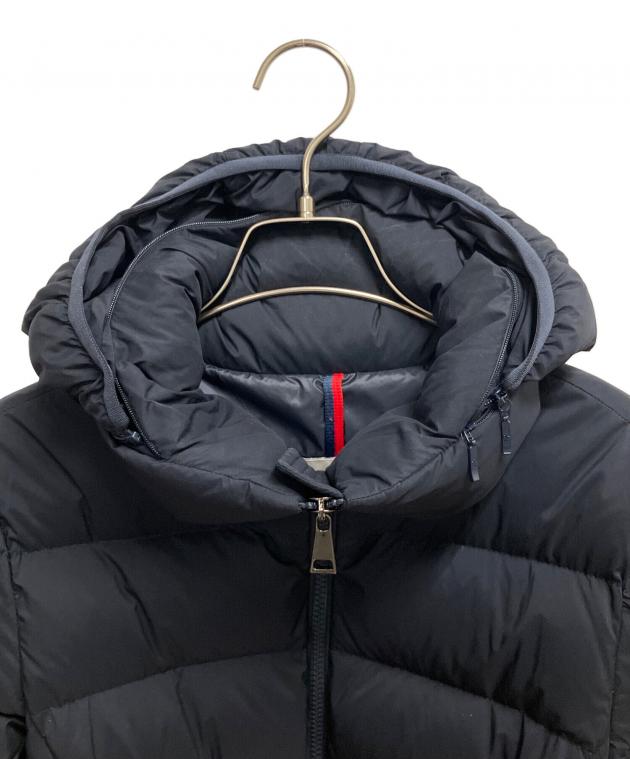 モンクレールMONCLER GIE Black Gie Hooded Long Down Jacket - Long Jackets & Parka for Women