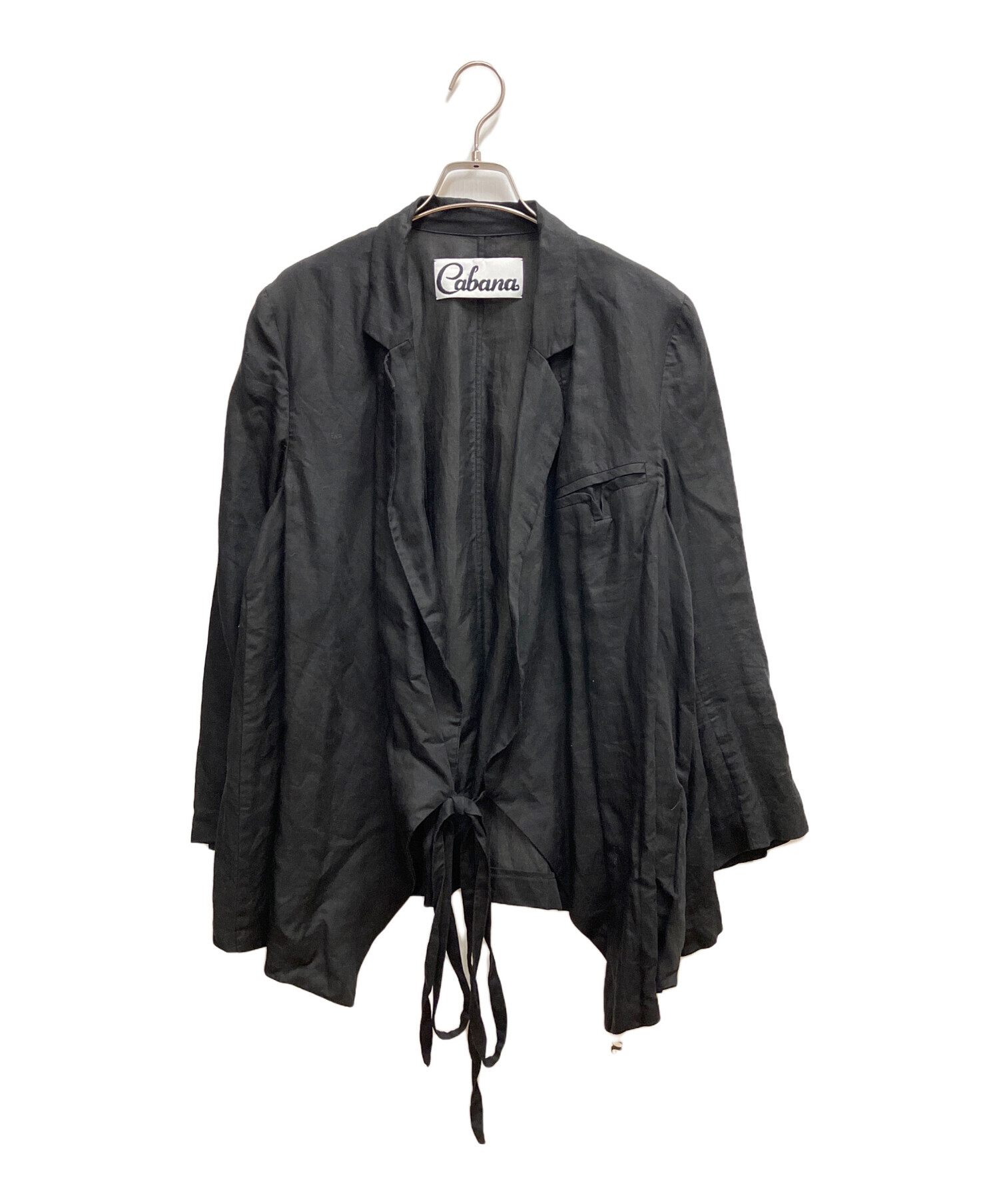 Cabana カシュクールコート 中古・古着通販】CABANA (カバナ) カシュクールジャケット ブラック