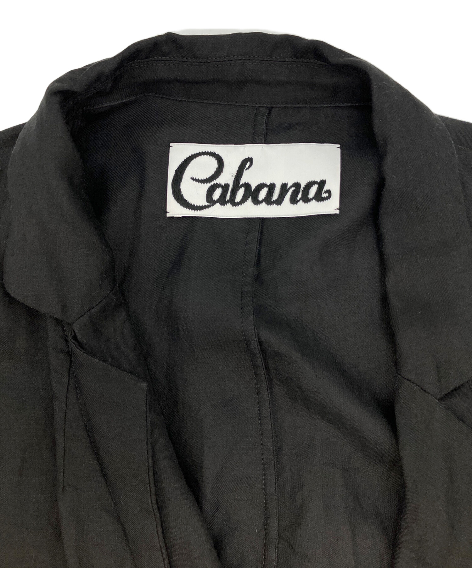 中古・古着通販】CABANA (カバナ) カシュクールジャケット ブラック