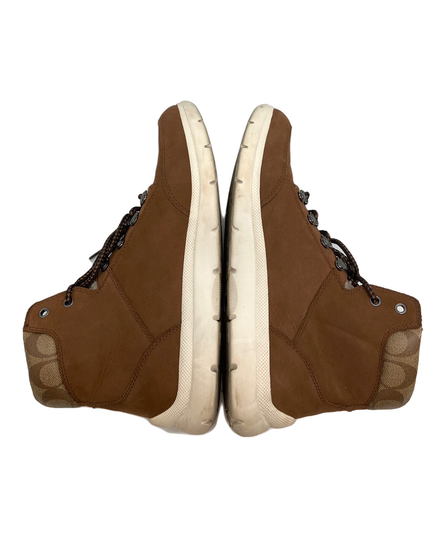 中古・古着通販】COACH (コーチ) ハイカーブーツ ブラウン サイズ:SIZE