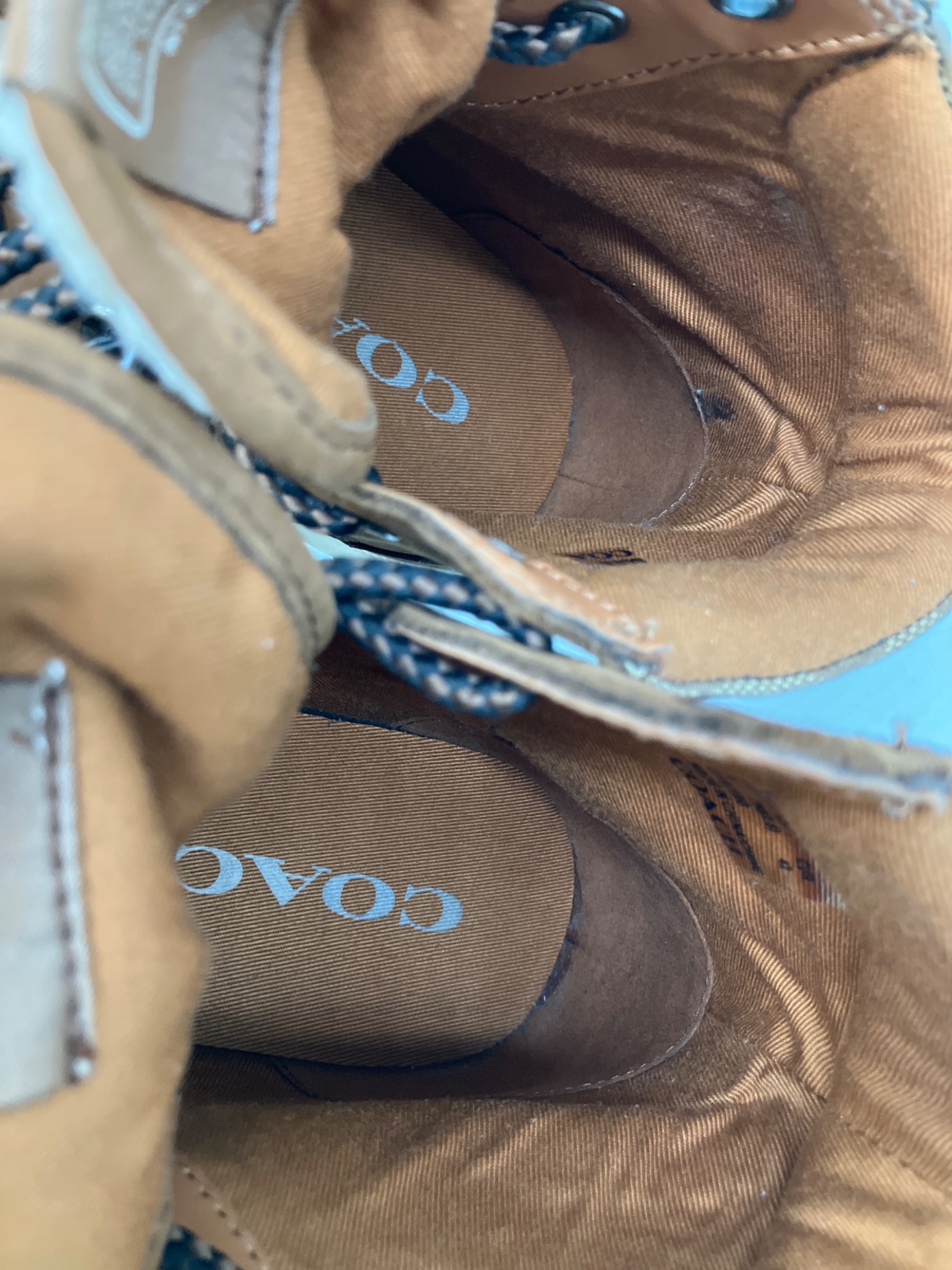 中古・古着通販】COACH (コーチ) ハイカーブーツ ブラウン サイズ:SIZE